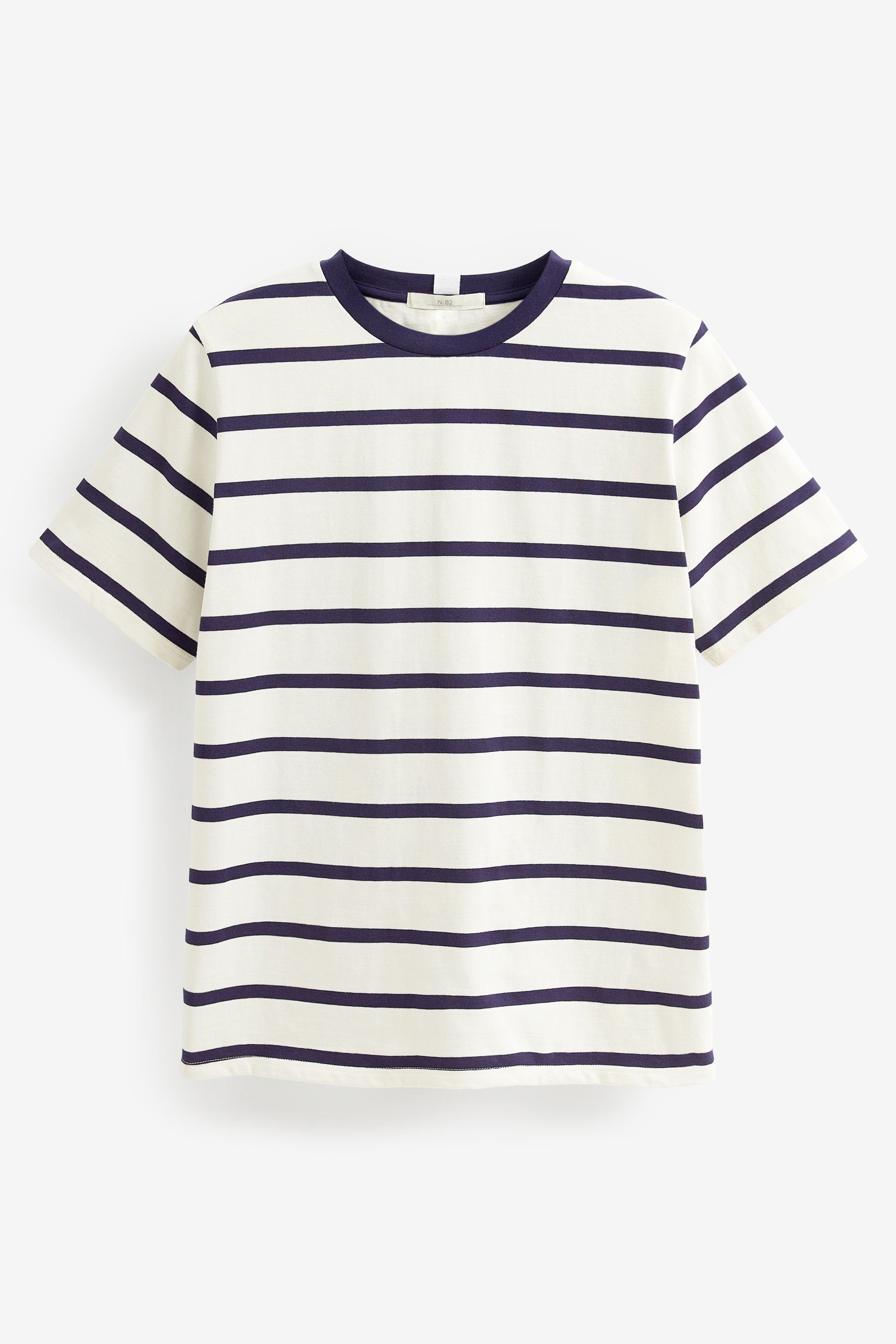 Next T-Shirt Schweres T-Shirt mit Rundhalsausschnitt günstig online kaufen