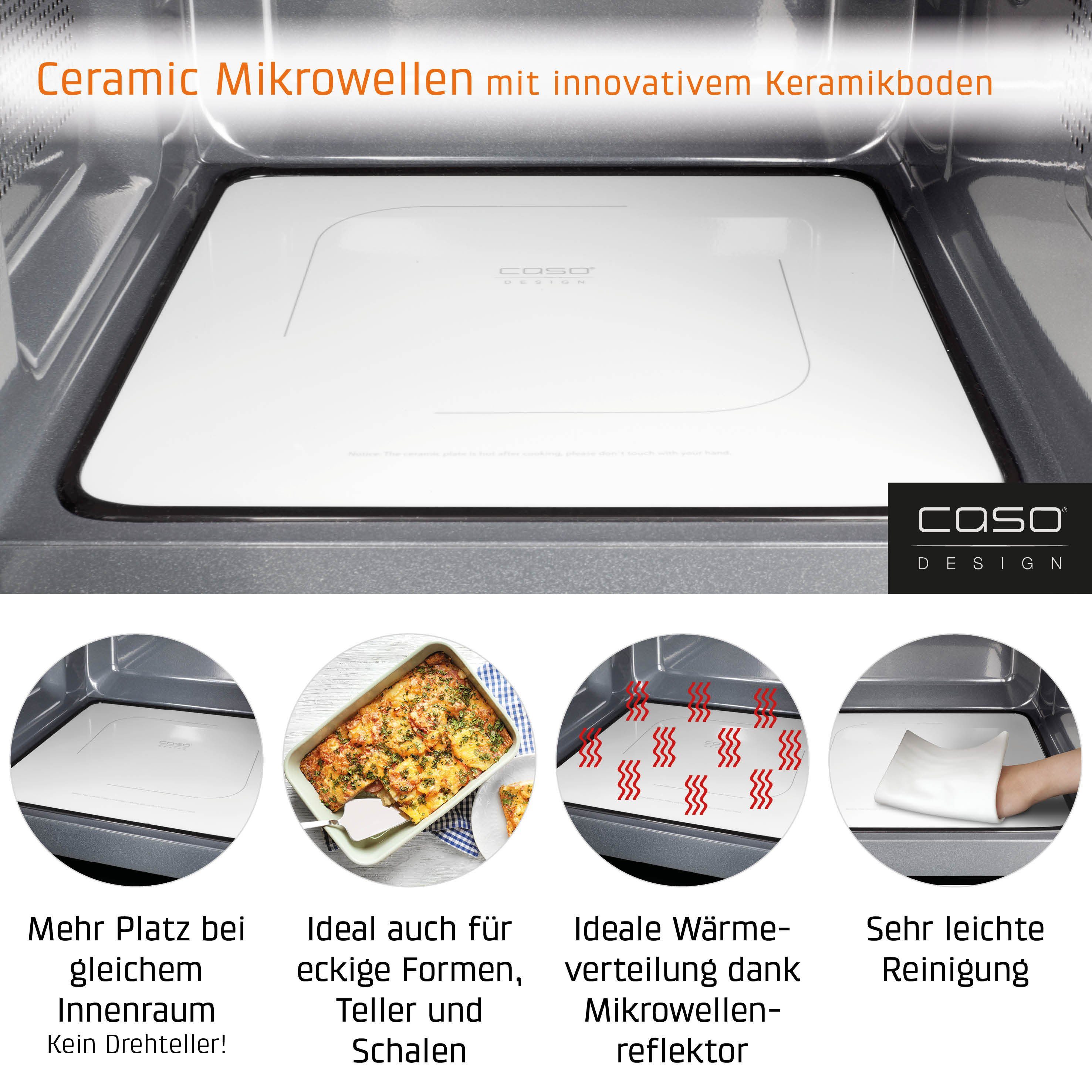 Caso Mikrowelle 3329 MG 25 Ecostyle Ceramic, Grill, Mikrowelle, 25 l, Mikrowelle und Grill