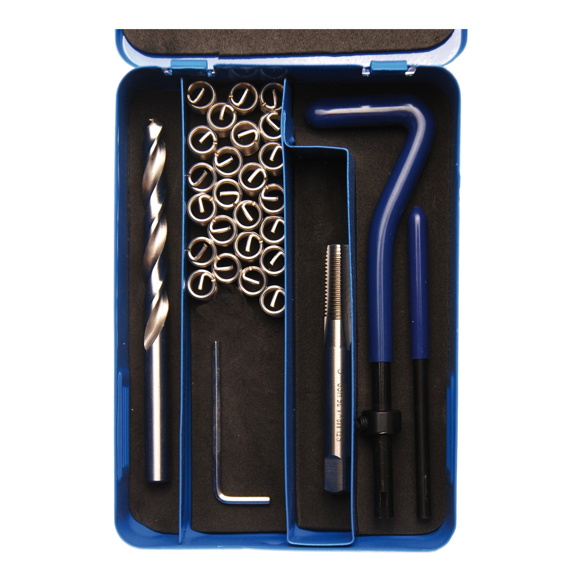 BGS technic Gewindeschneider BGS Gewinde-Reparatursatz M8 x 1,25, 29-tlg.