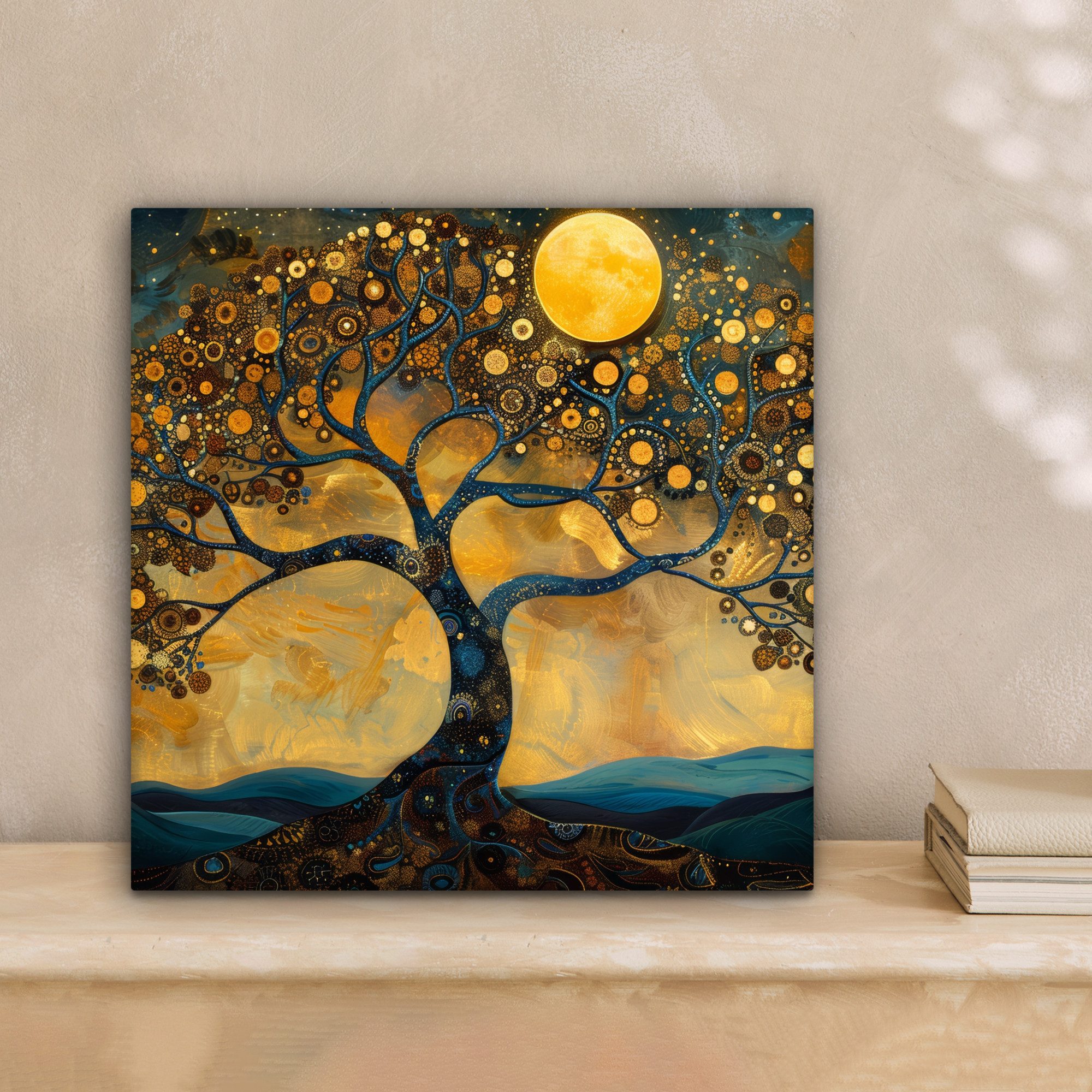 OneMillionCanvasses® Leinwandbild Baum - Industriell - Abstrakt - Gelb, Fot günstig online kaufen