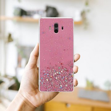 Cadorabo Handyhülle Huawei MATE 10 / NOVA 2i Huawei MATE 10 / NOVA 2i, Flexible TPU Silikon Handy Schutzhülle - Hülle - mit Glitzer