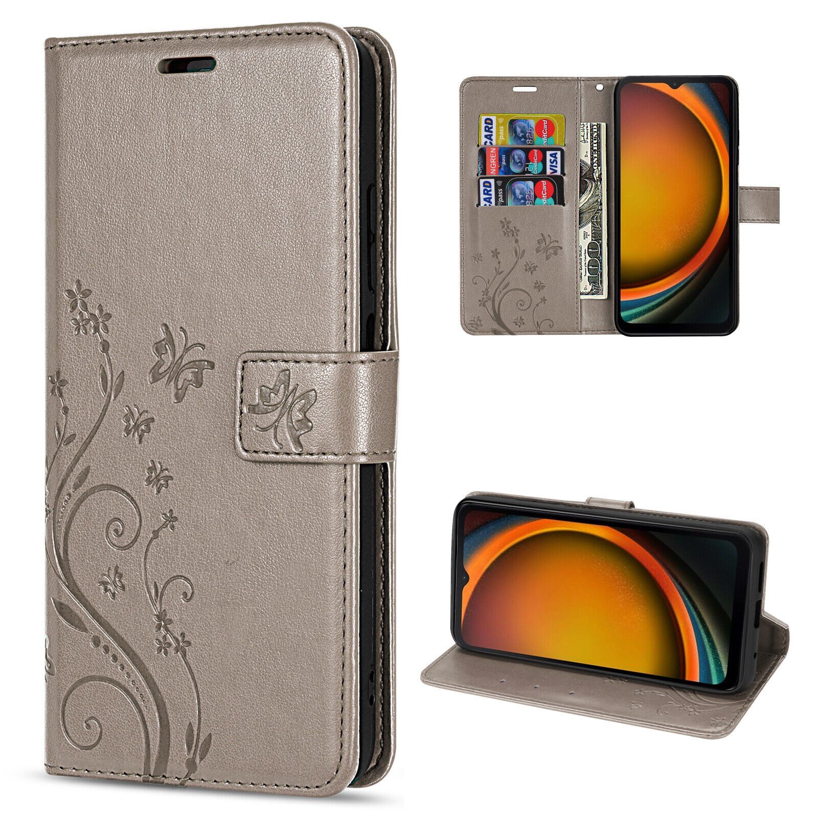 betterfon Handyhülle Handytasche für Samsung Xcover 7 Klapphülle Schutzhülle, Bookstyle-Hülle: Magnetverschluss 3 Kartenfächer & Standfunktion