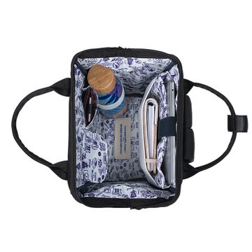 CABAIA Rucksack Adventurer Medium Papeete (Set, 3-tlg., inkl. 2 auswechselbaren Vordertaschen), Tagesrucksack mit austauschbaren Vordertaschen