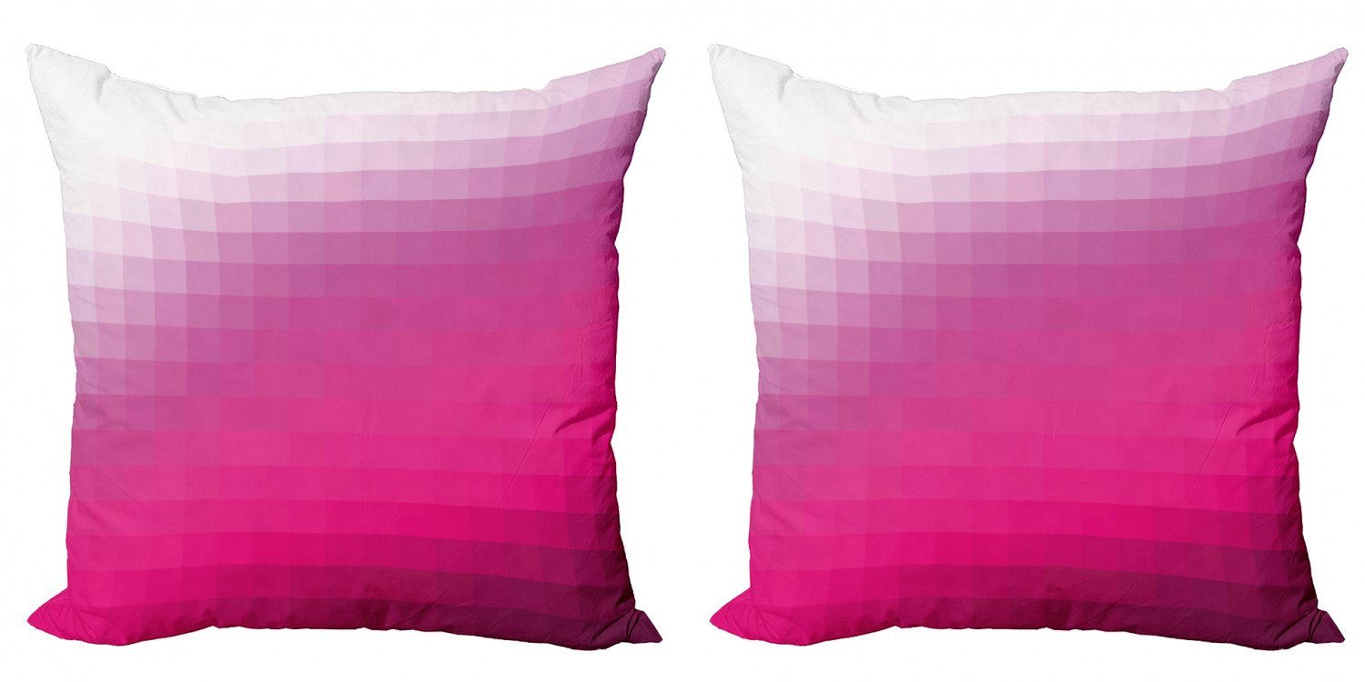 Pink Modern Stück), Accent Mosaik (2 Digitaldruck, Hot modernes Doppelseitiger Abakuhaus Kissenbezüge