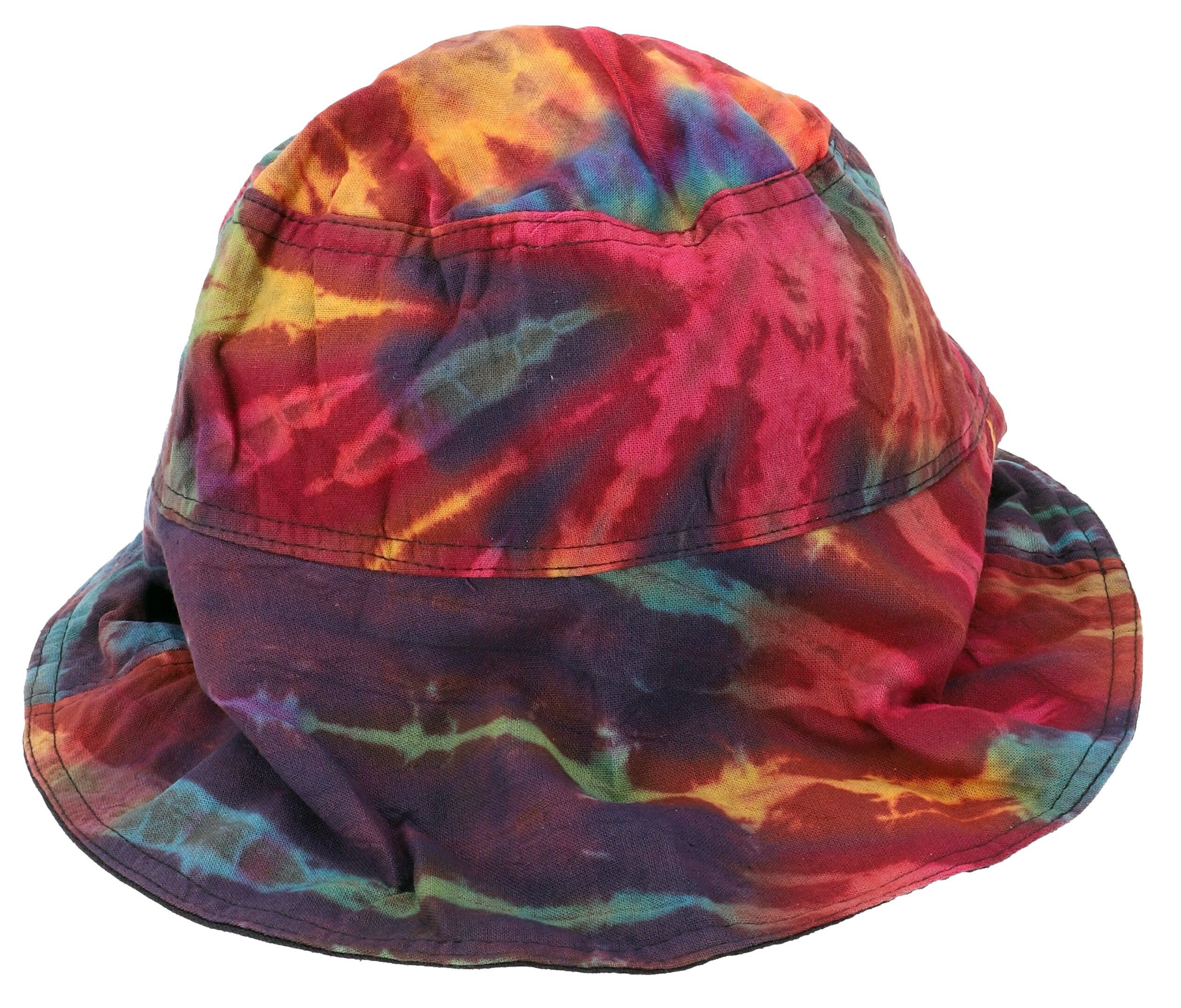 Guru-Shop Strickmütze Sommerhut, Batik Schlapphut, Bucket Hat,..