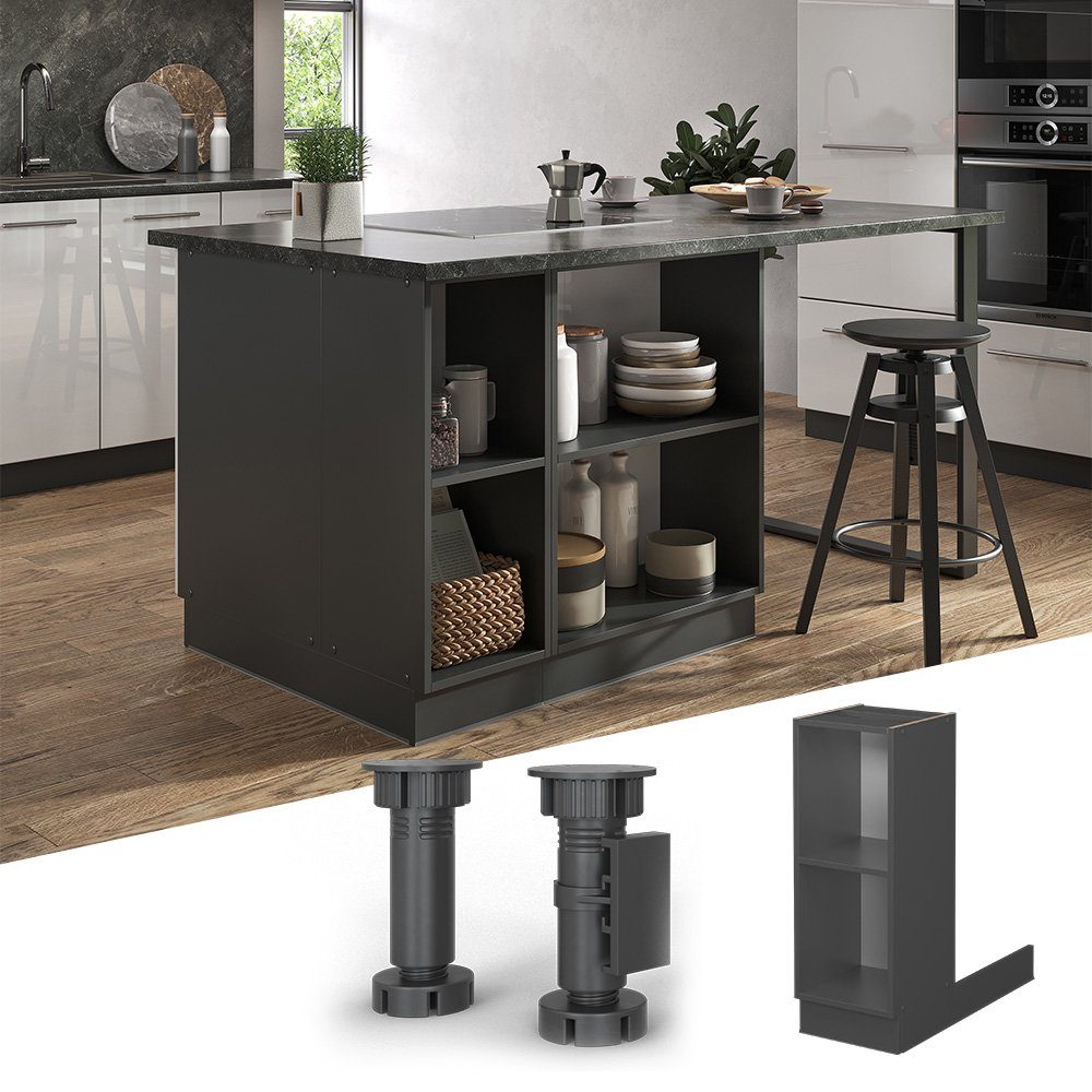 Vicco Unterschrank Fame-Line, Anthrazit, 30 cm ohne Arbeitsplatte günstig online kaufen