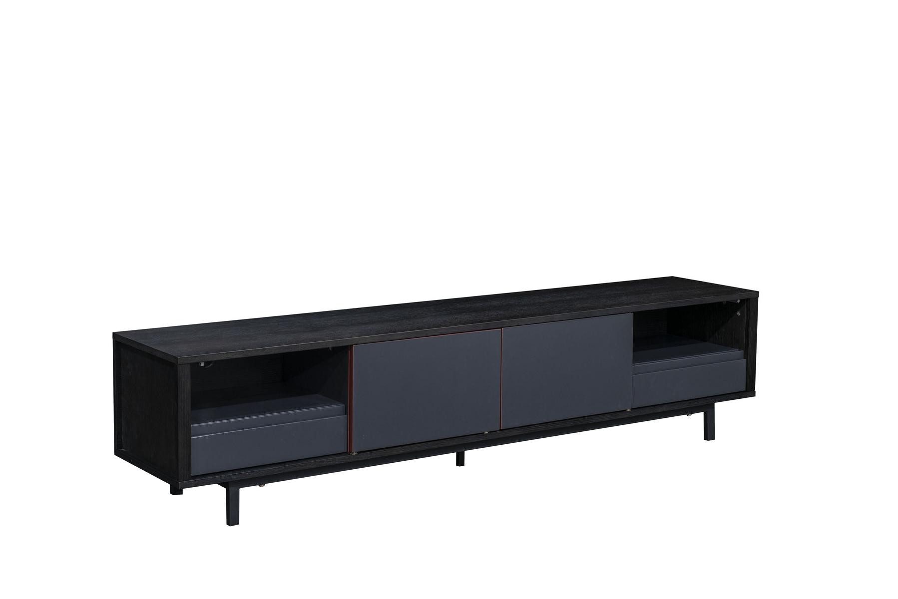 JVmoebel Sideboard Luxus Lowboard in Rot mit stilvollen Regalen und Stauraum (Sideboard), Made in Europa