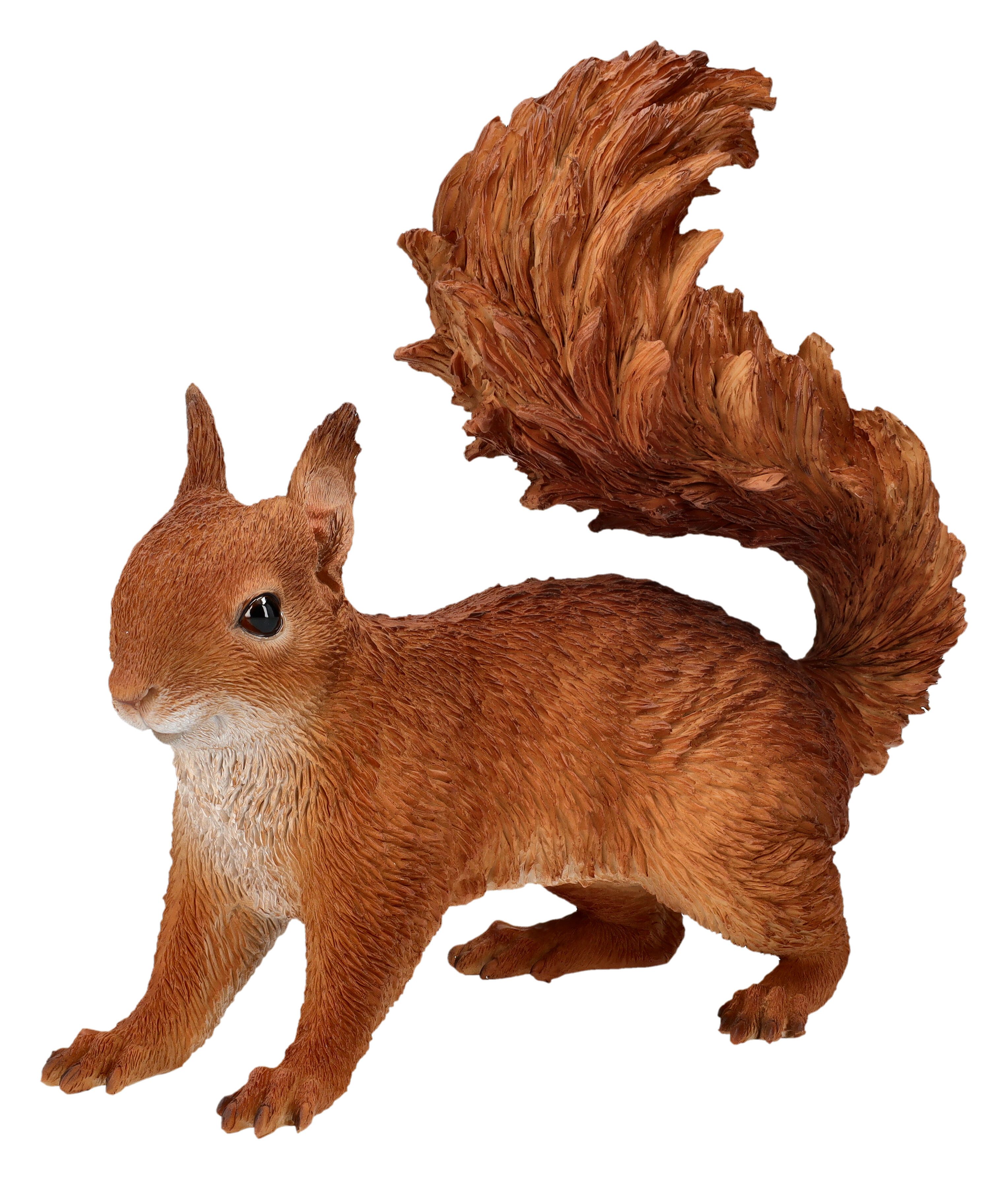 Figuren Shop GmbH Tierfigur Gartenfigur - Aufgeregtes Eichhörnchen - HotAnt günstig online kaufen
