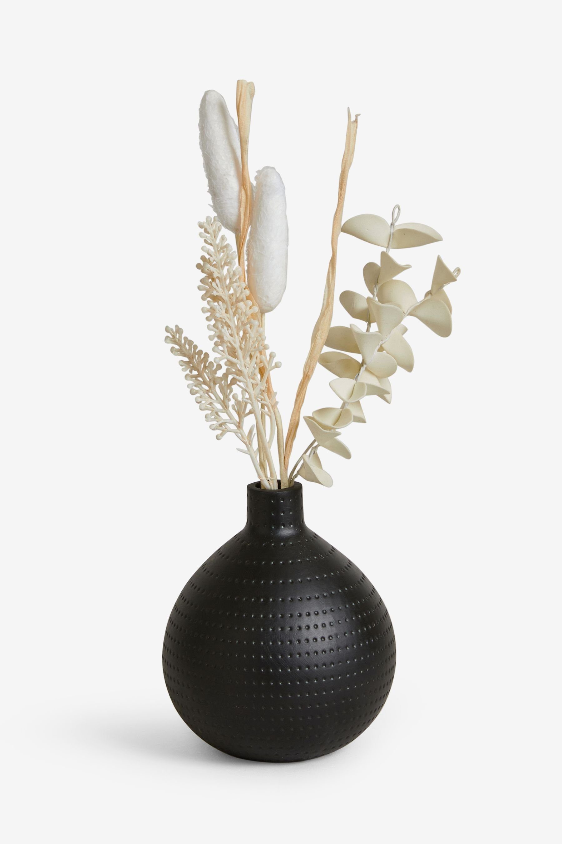 in Next Trockenblumen Keramikvase, Kunstblume Künstliche