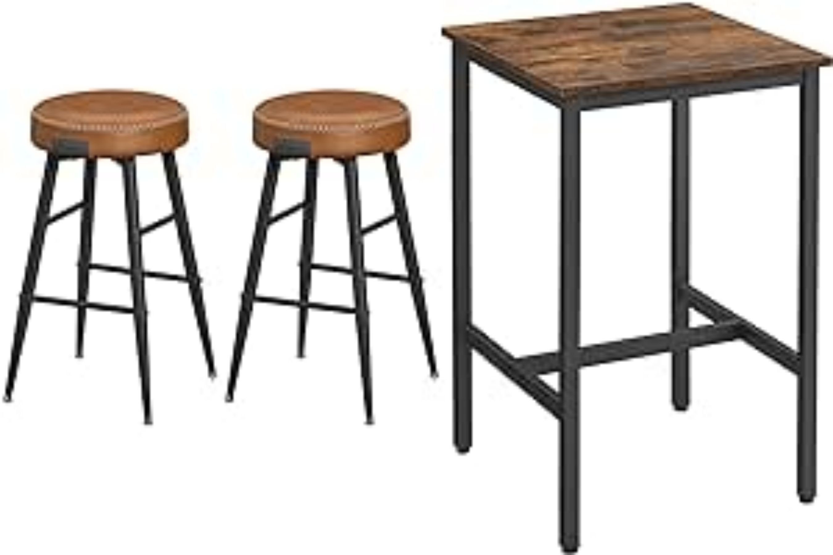 VASAGLE Bartisch, Bartisch mit 2 Barhockern günstig online kaufen