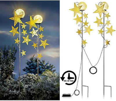 Luna24 simply great ideas... LED Gartenleuchte LED Gartenstecker Sternenzauber 2er Set inkl. 6h Timer