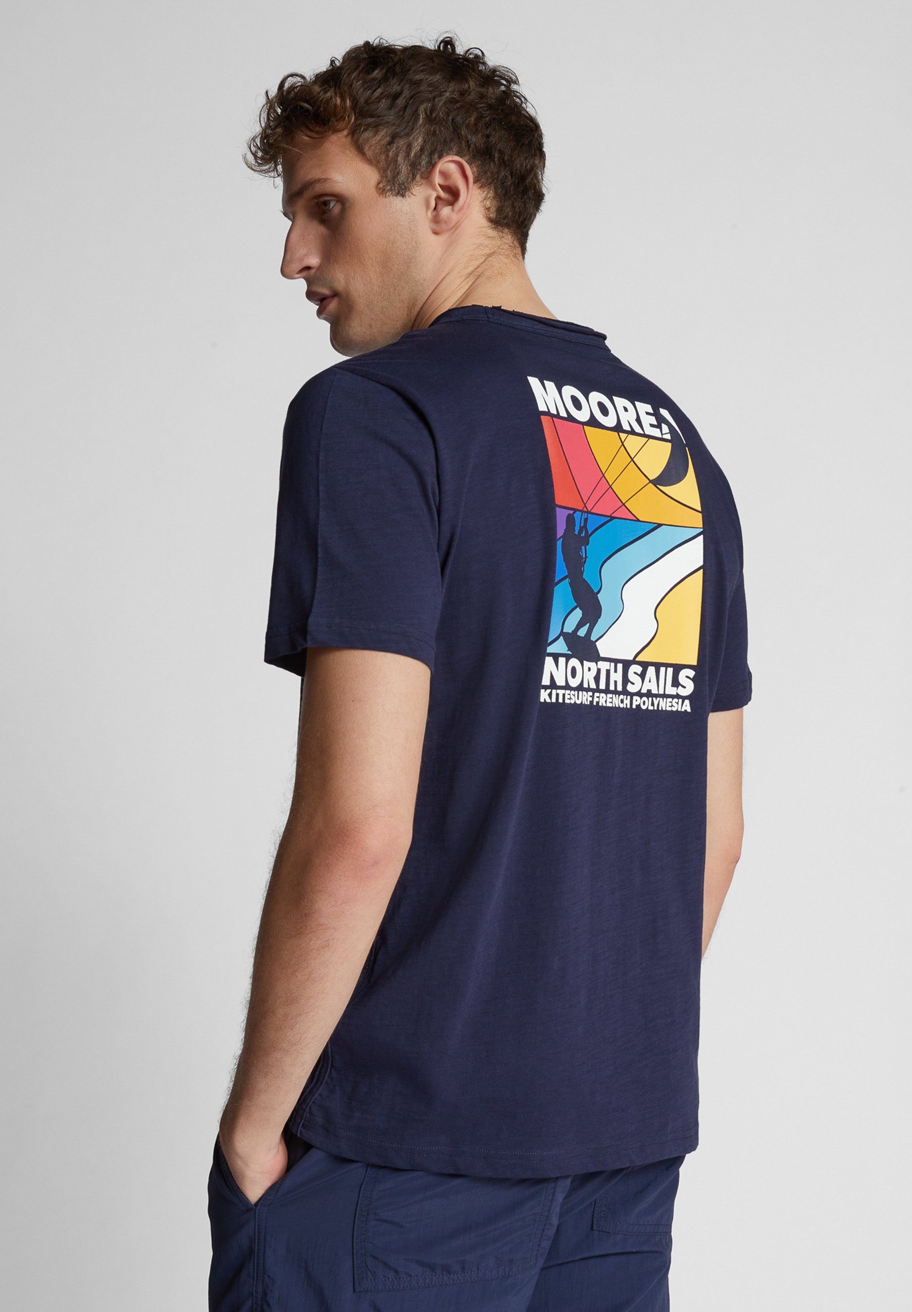 Bedrucktes Sails T-Shirt North MARINEBLAU T-Shirt