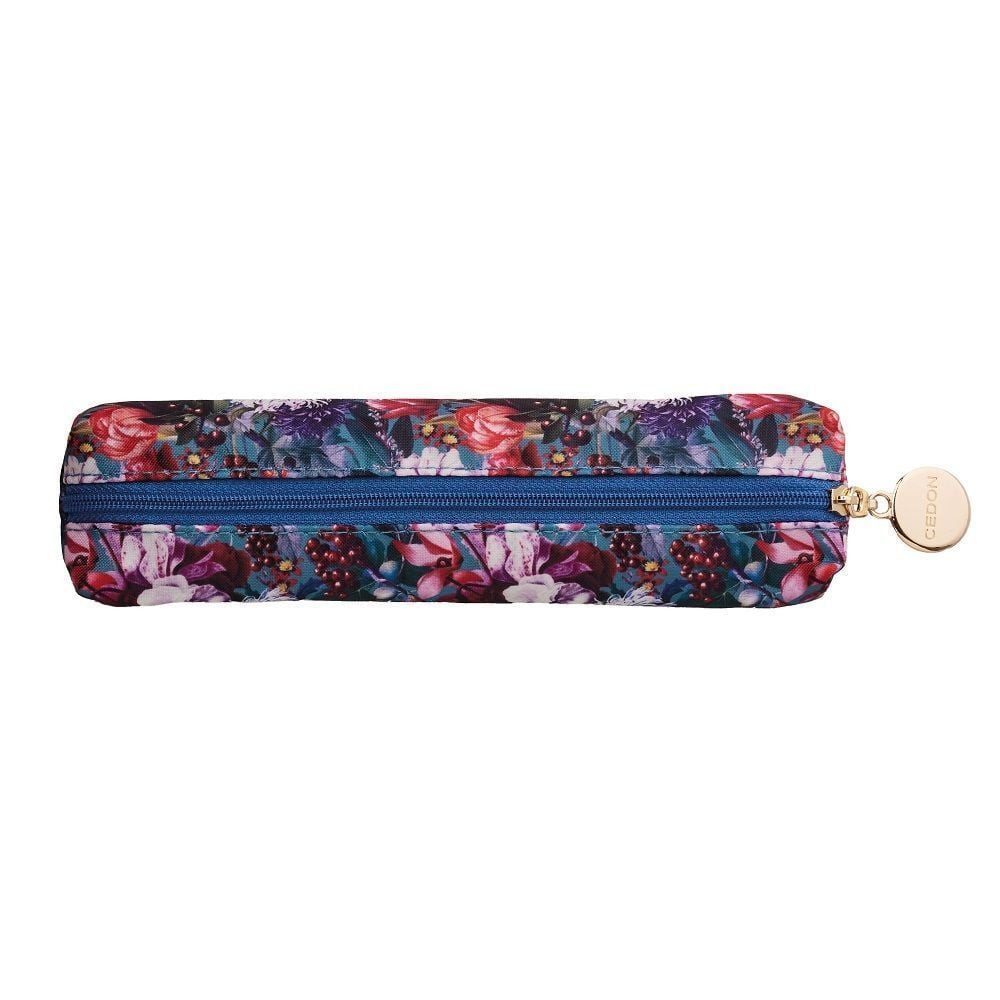 Cedon Museum Shops Aktentasche Easy Pencil Case Blumenbouquet petrol