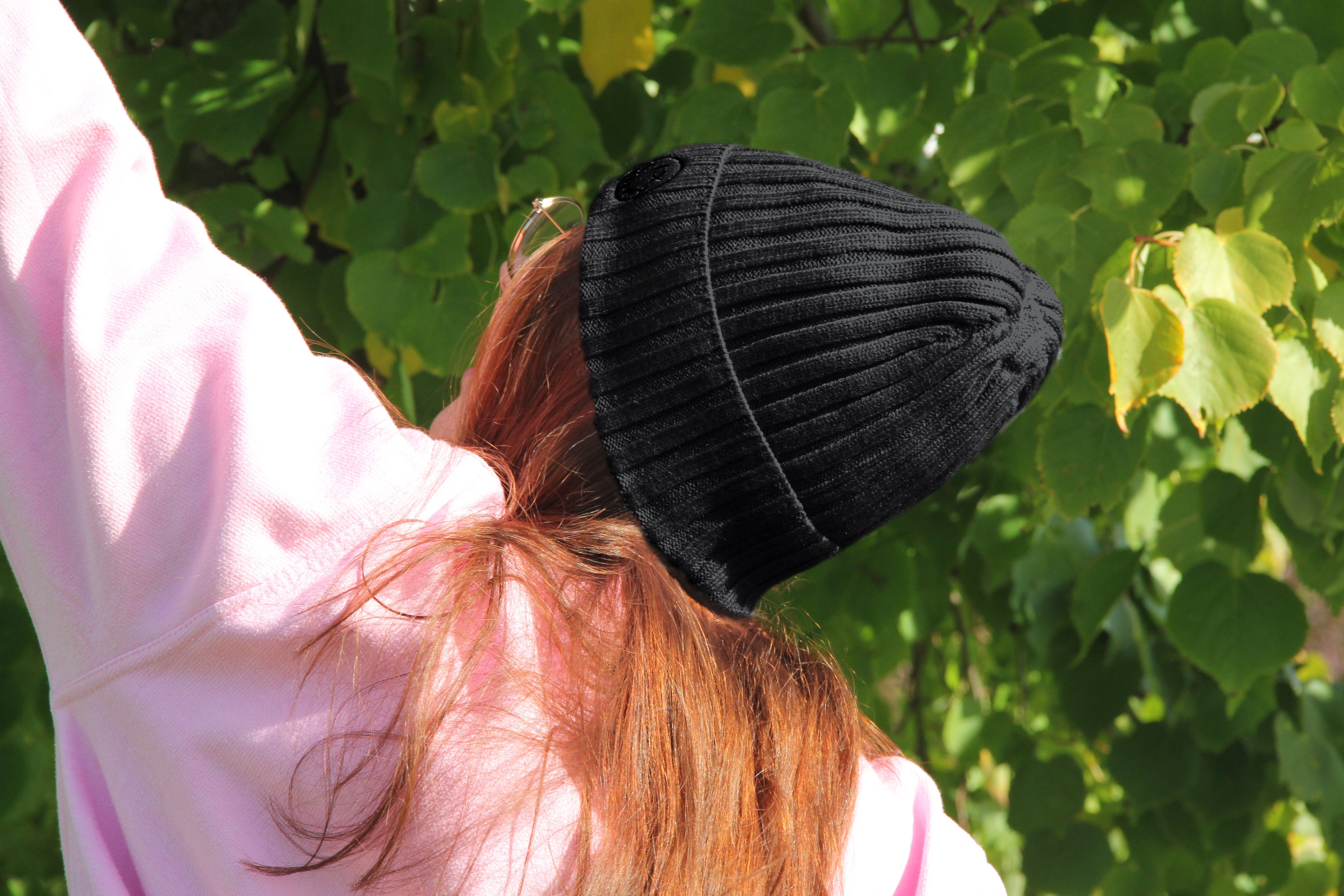 Frentree Strickmütze Strickmütze gefüttert mit warmem Innenfutter, One-Size Beanie