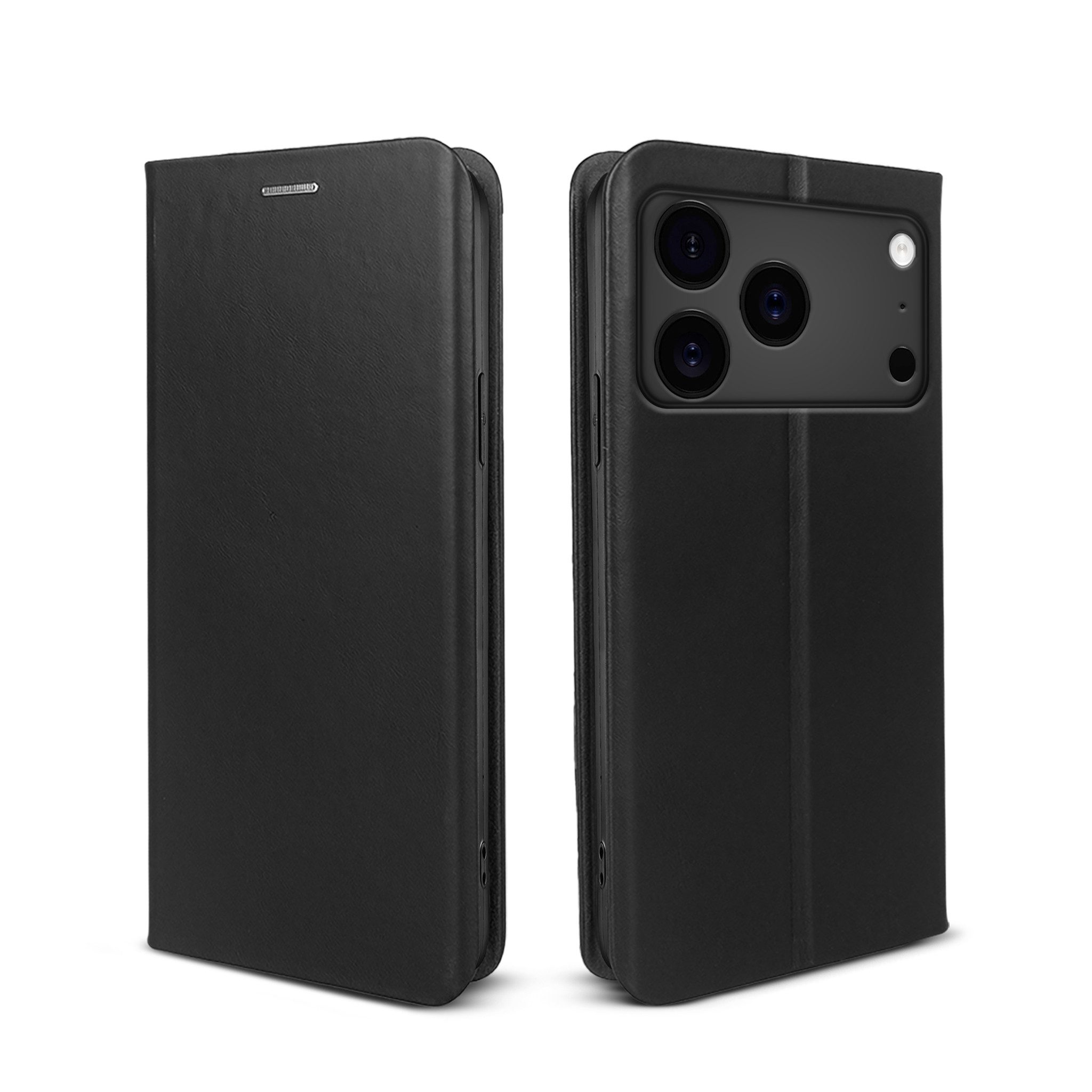 Tec-Expert Handyhülle Echtleder Hülle für Apple iPhone 17 Pro, Cover Klapphülle Case mit Kartenfach RFID Schutz aufstellbar