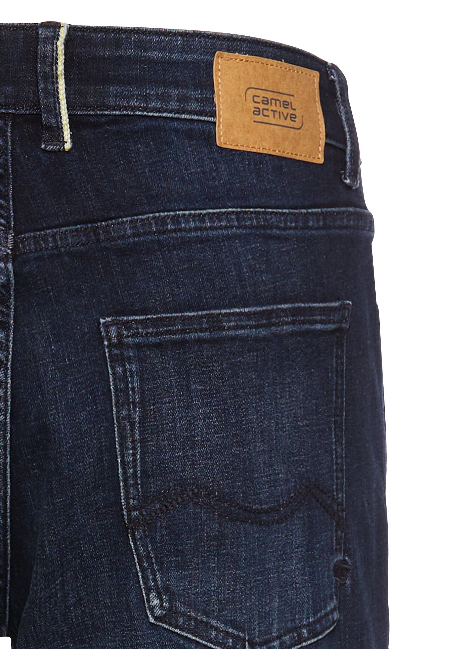 camel active Regular-fit-Jeans mit Leder-Badge