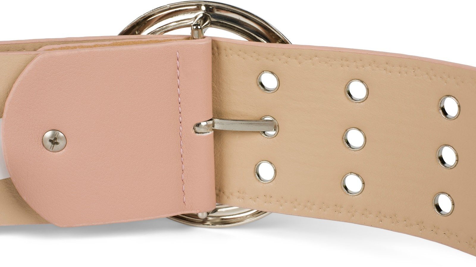 styleBREAKER Nietengürtel Breiter Taillengürtel mit Lochnieten (1-St)