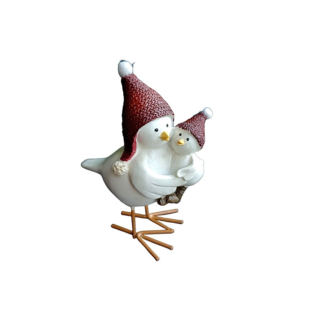 Heaven Sends Dekofigur 4er-Set Wintervögel mit Nachwuchs - Vogelmütter mit Küken ca. 13-14 cm (4 St)