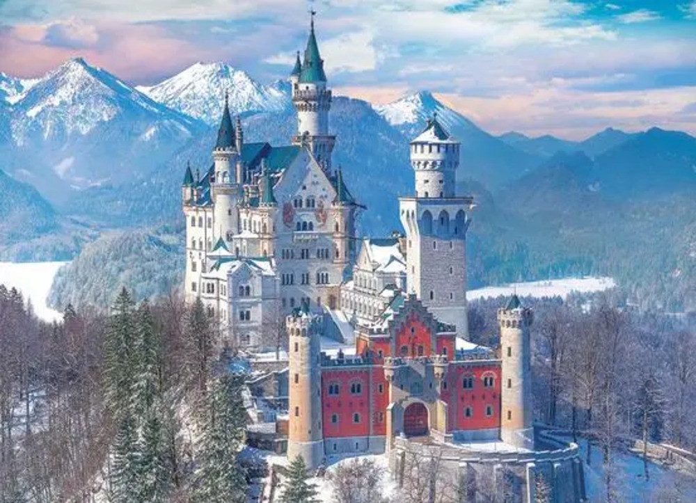 EUROGRAPHICS Puzzle Schloss Neuschwanstein im Winter, günstig online kaufen