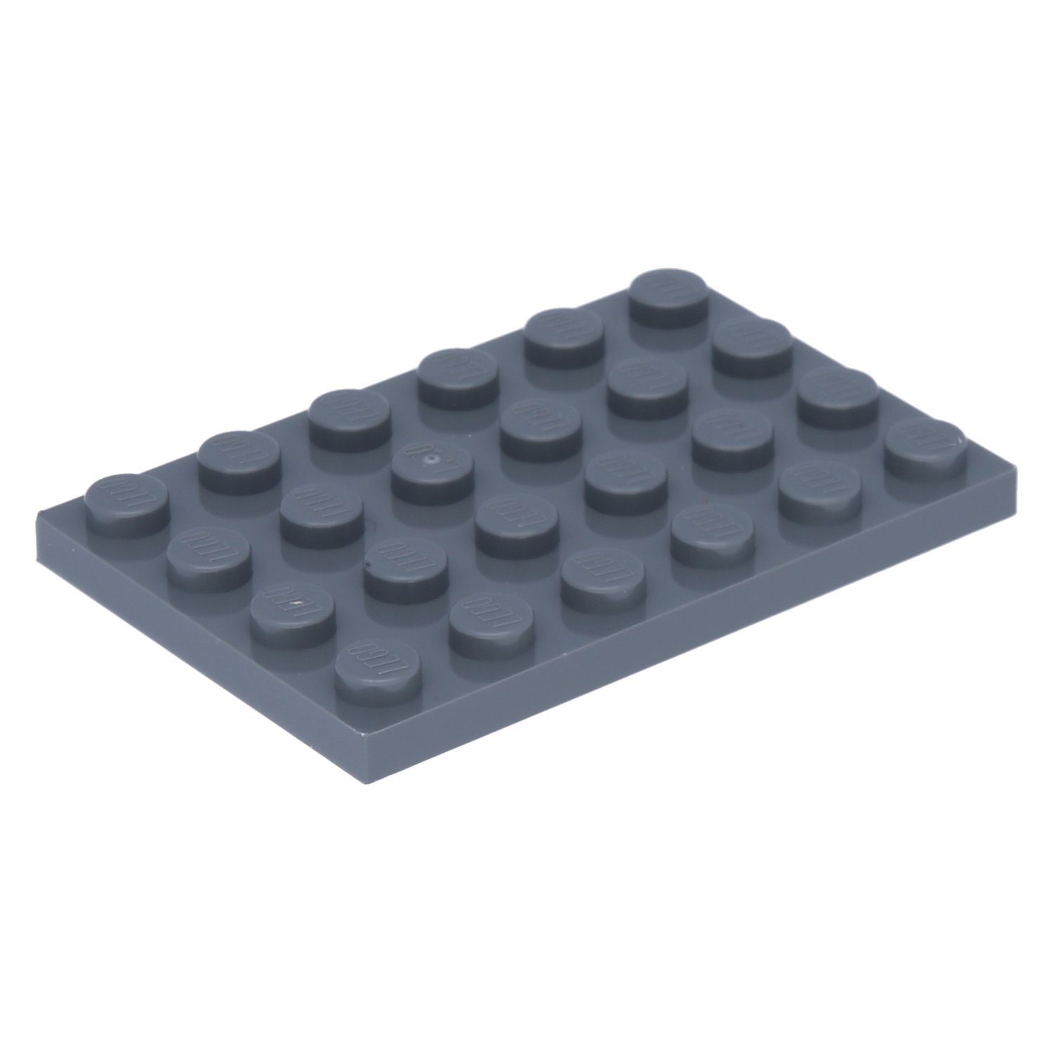 100 Stück Bauplatten, 4x6, Dunkelgrau Spielbausteine