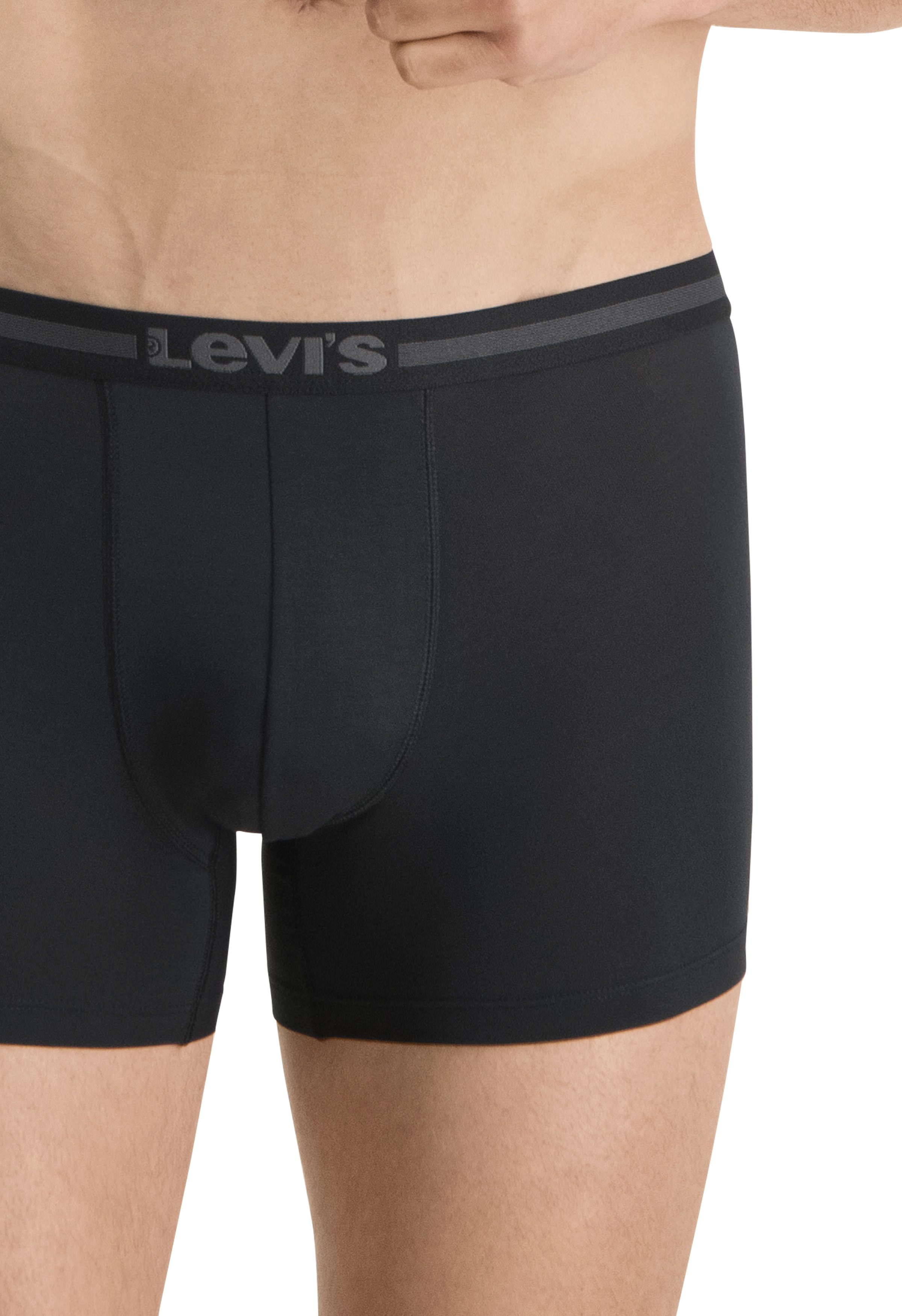 Levi's® Boxershorts LEVIS MEN TENCEL BOXER BRIEF 2P (Packung, 2-St., 2er Pack) mit breitem Logobund