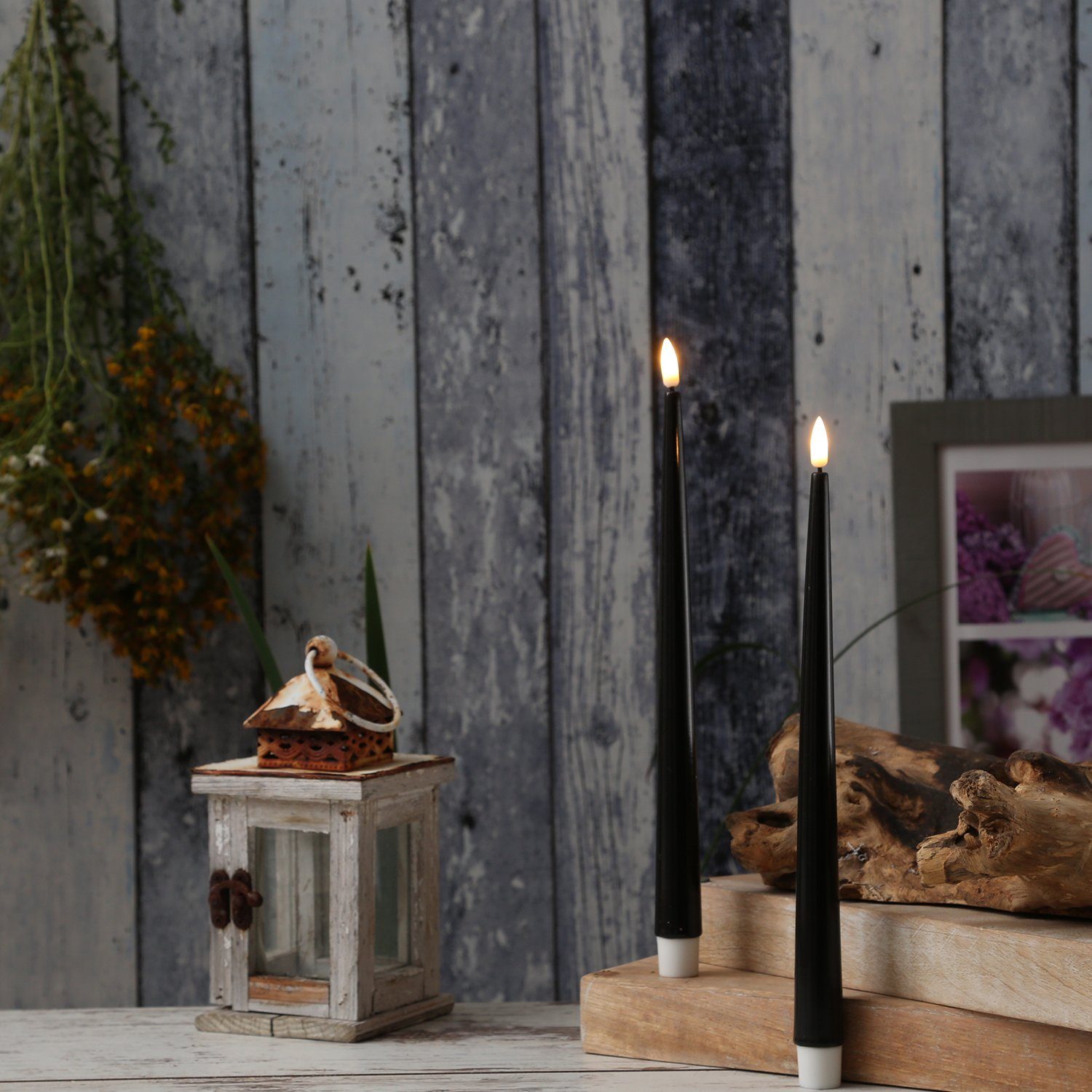 Deluxe Homeart LED-Kerze LED Stabkerzen ELLA günstig online kaufen