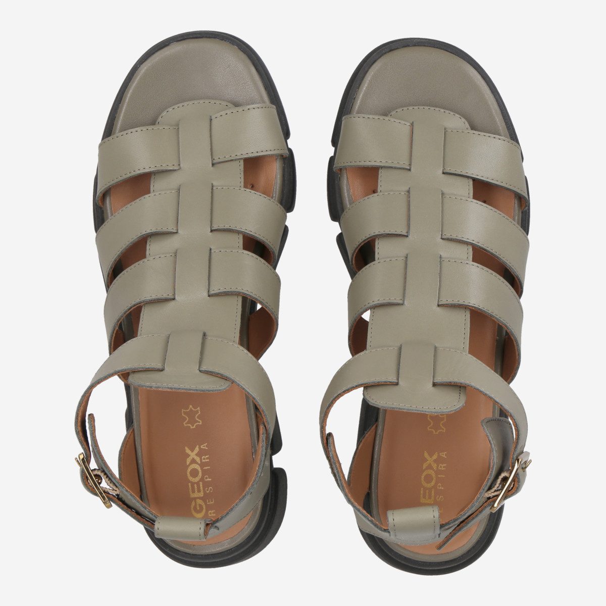 Geox GEOX LISBONA, Sandaletten, Grün, Damen Sandalette