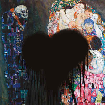 Close Up Poster Klimt Poster Tod und Leben Kunst Angriff 61 x 61 cm