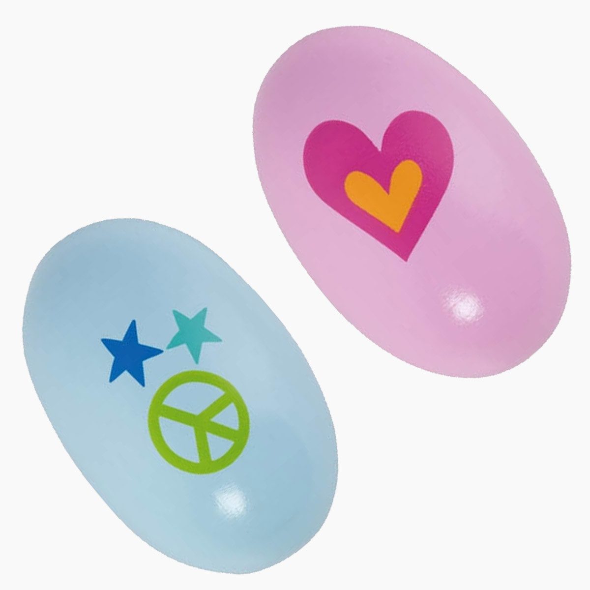 goki Spielzeug-Musikinstrument Egg Shaker 2er set goki 66, (packung, 2 tlg., spar set), Erstes Musikerlebnis – Spaß an Rhythmus und Klängen