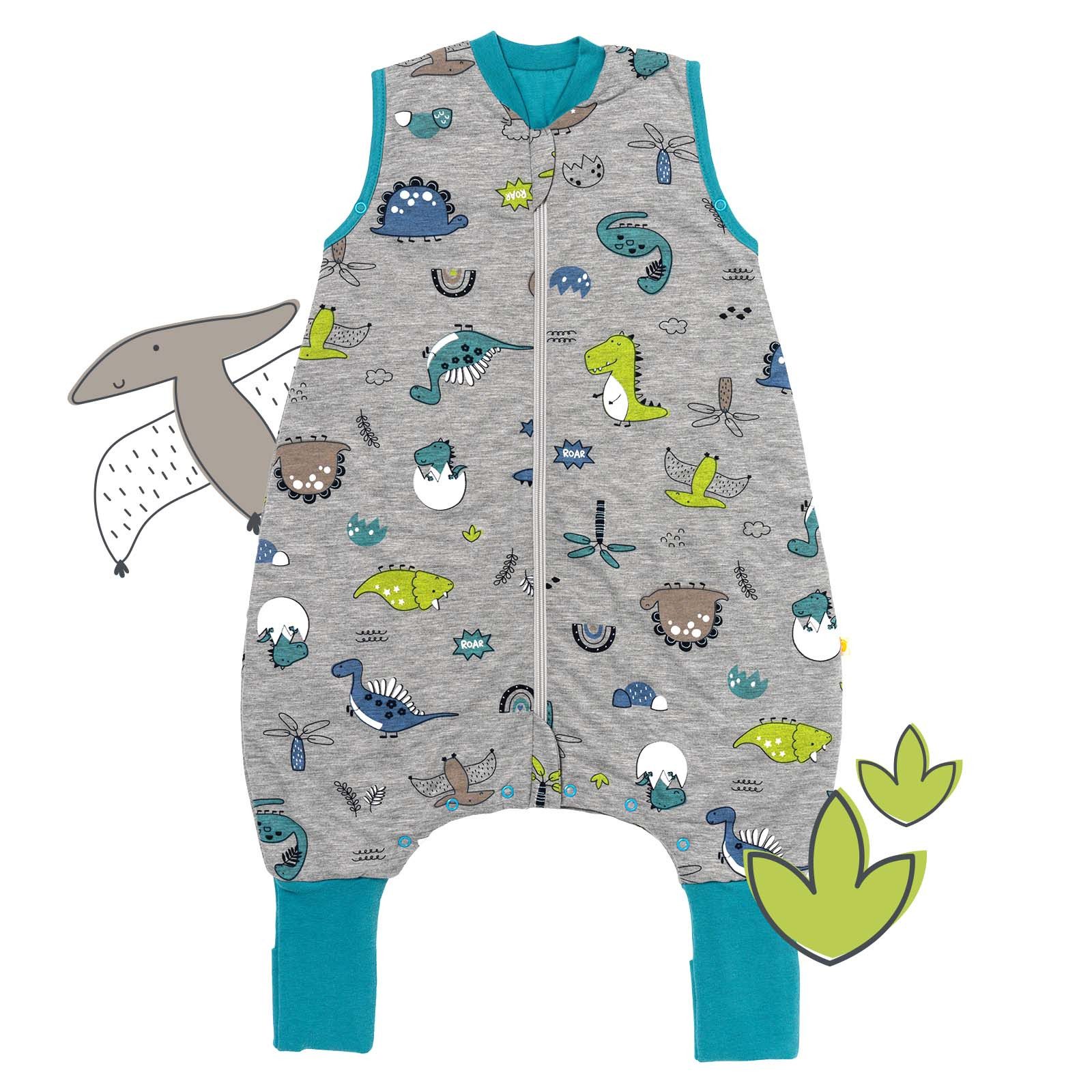 Schlummersack Kinderschlafsack Schlafsack mit Füßen und umklappbaren Bündchen, 1.0 Tog OEKO-TEX