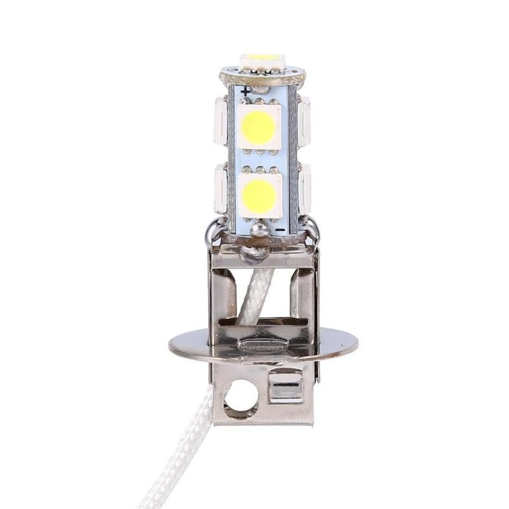 GelldG LED Superhelle 7500K Scheinwerfer Scheinwerferlampen H3 1,8W Nebelscheinwerfer Weiß