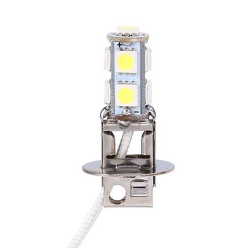 GelldG LED Scheinwerfer H3 1,8W Nebelscheinwerfer Scheinwerferlampen 7500K Weiß Superhelle