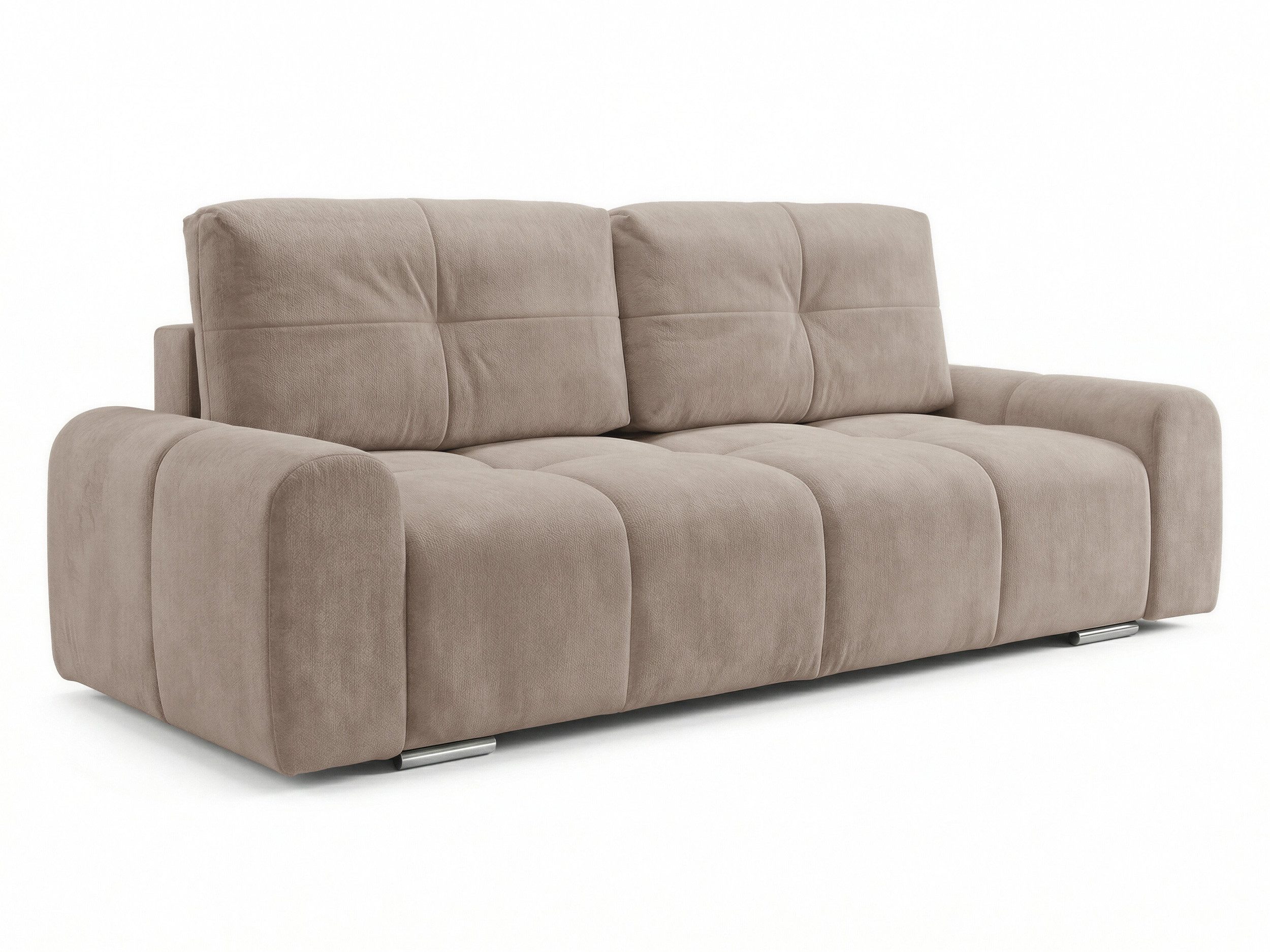 Sofnet Schlafsofa Fluffy, mit Schlaffunktion und Bettkasten, Bonellfederkern, Chenille-Bezug, große Schlaffläche 195x145 cm