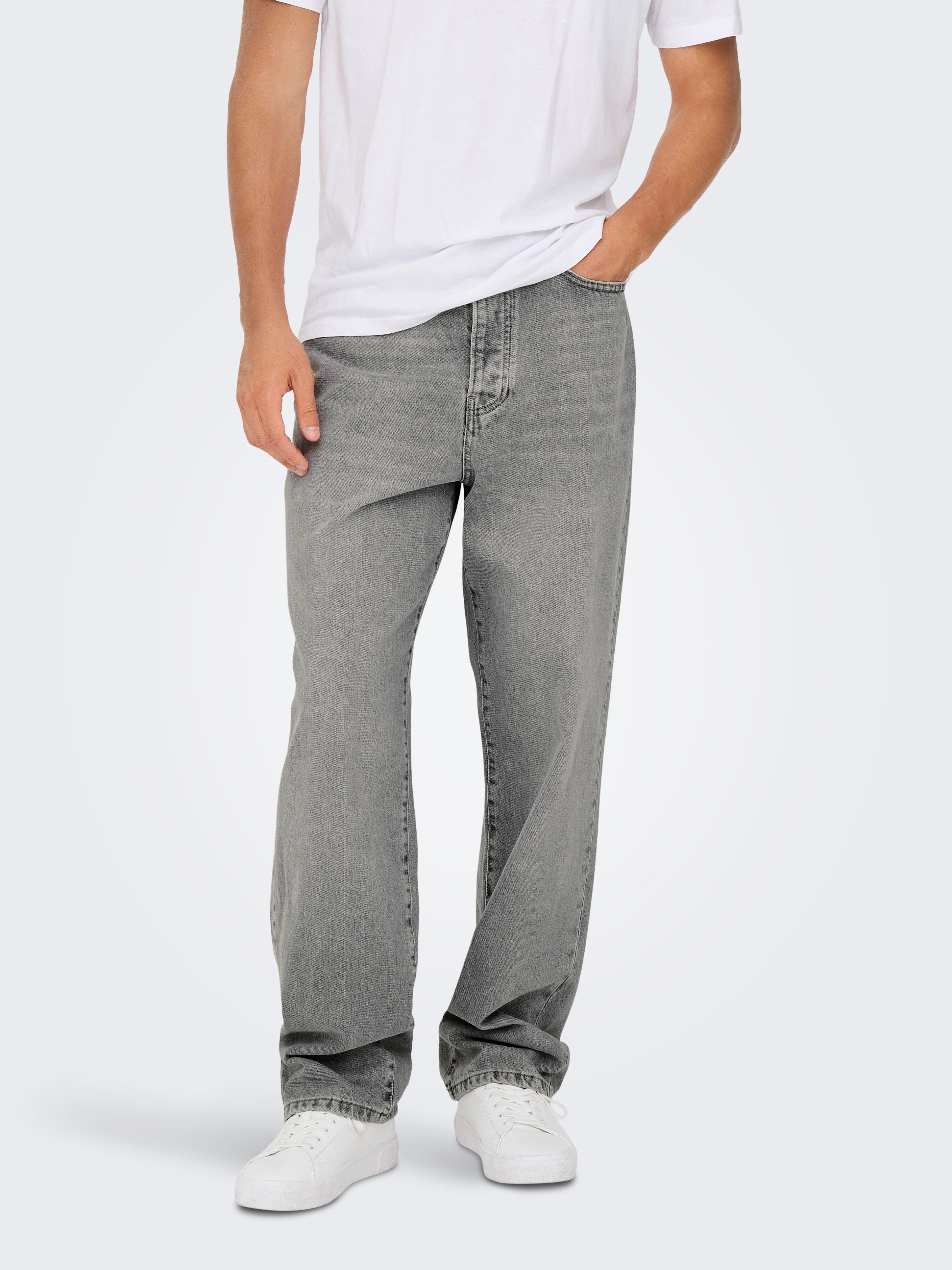 ONLY & SONS Loose-fit-Jeans ONSFADE LOOSE WB 6778 A14 DNM NOOS günstig online kaufen