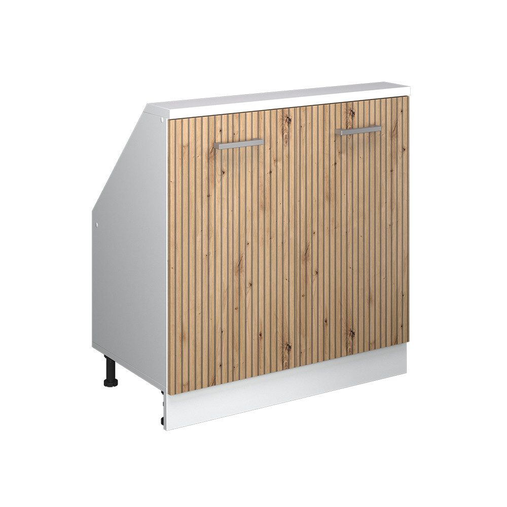 Vicco Unterschrank R-Line, Artisan Eiche/Weiß, 80 günstig online kaufen