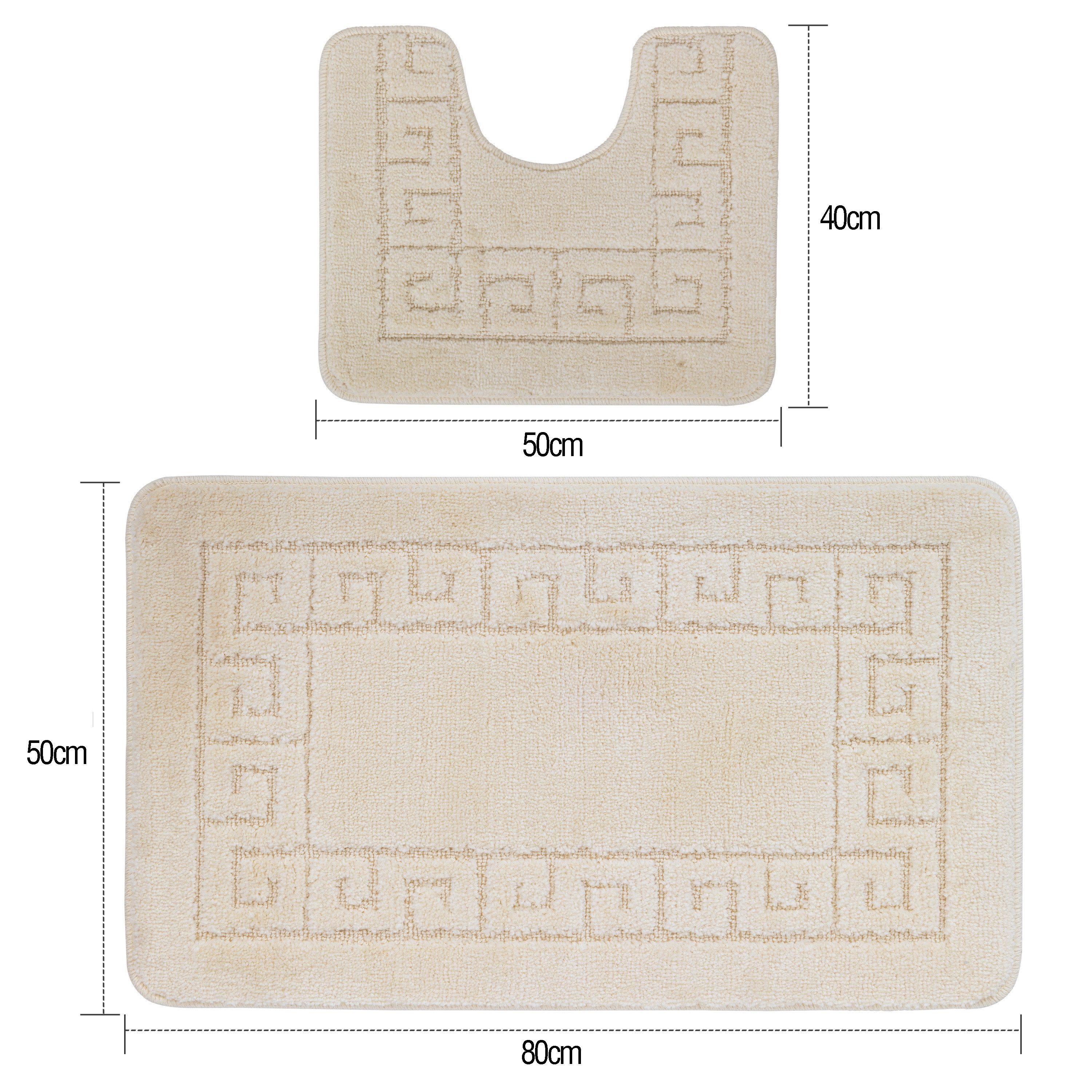 Ribelli Badematte Badezimmerteppich Set 2tlg, Badezimmermatte günstig online kaufen