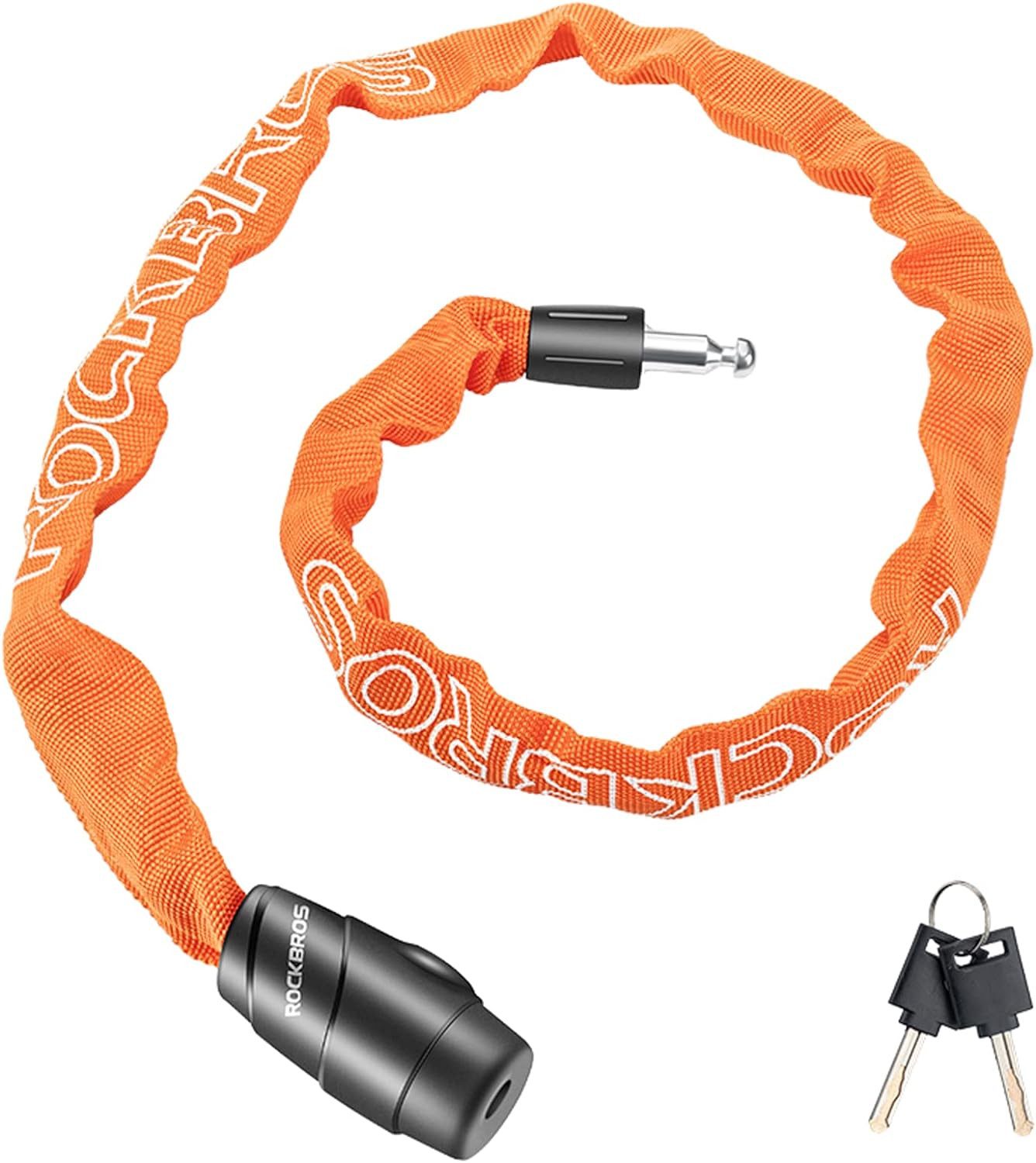 ROCKBROS Kettenschloss Fahrradschloss 95 cm/15.61 mm Fahrrad Kettenschloss