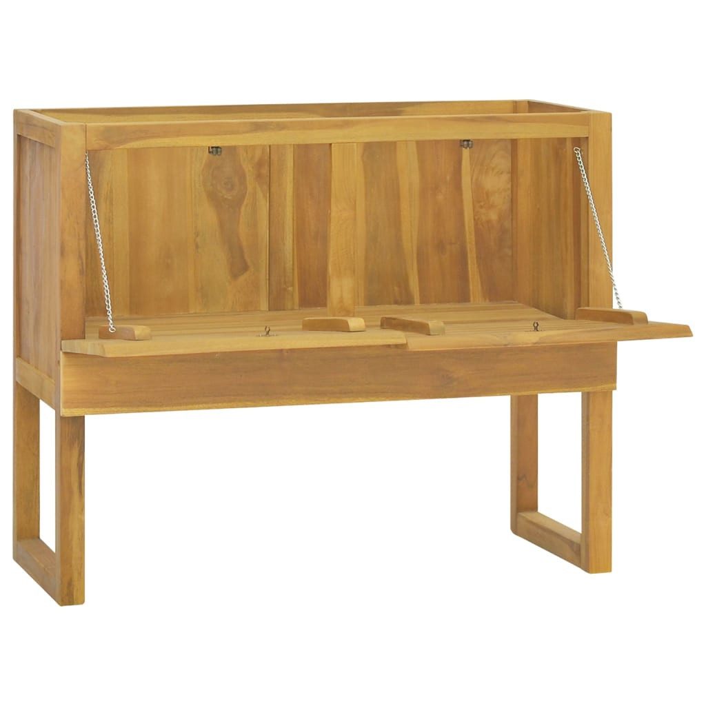 vidaXL Badregal 90 x 40 x 755 cm Badschrank 90x45x75 cm Massivholz Teak