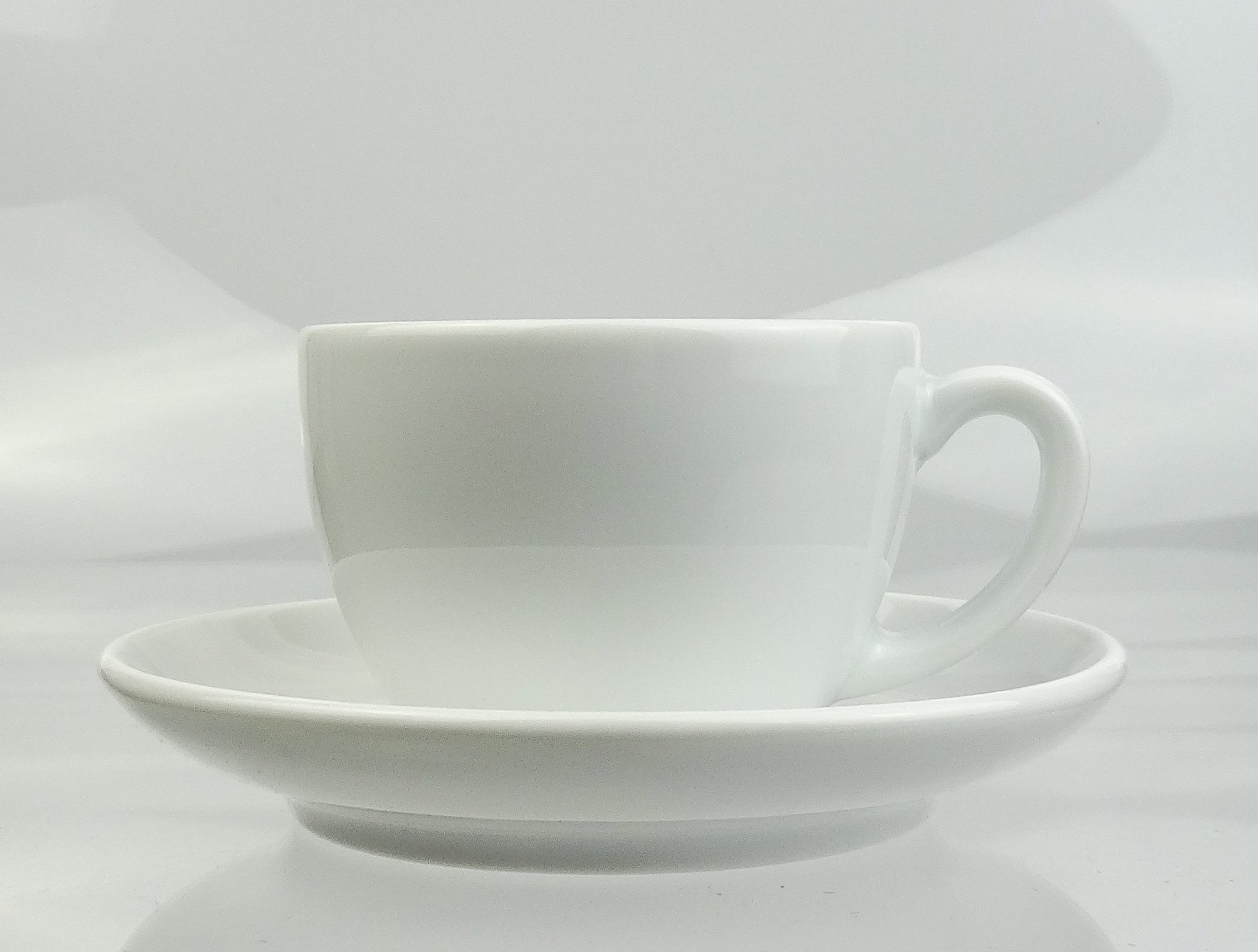 Ancap Cappuccinotasse dickwandig, mit großem Henkel, 2-tlg., Porzellan