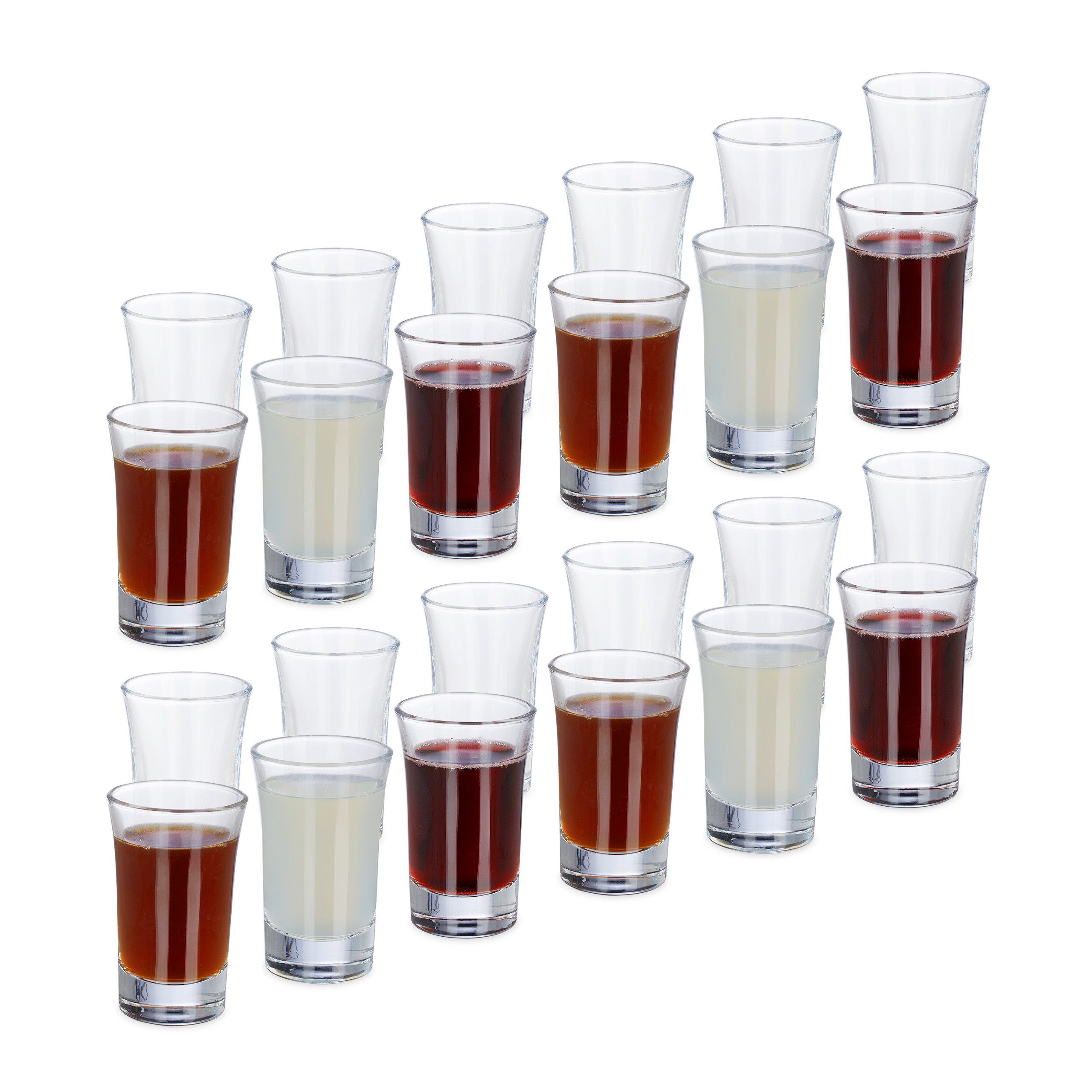 Wie Viele Cl Hat Ein Schnapsglas relaxdays Schnapsglas 24 x Schnapsgläser 4cl, Glas