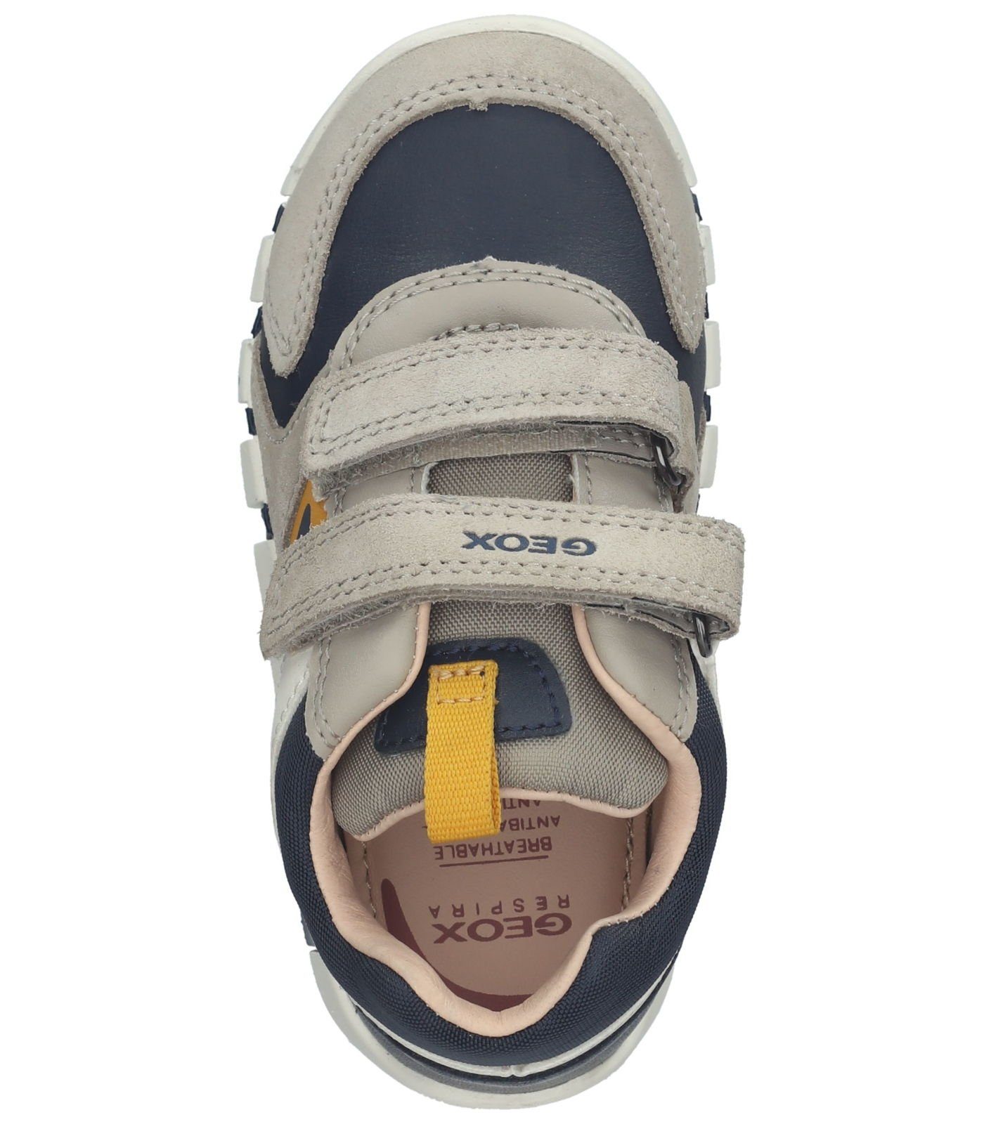 Leder/Textil Geox Sneaker Sneaker Sand