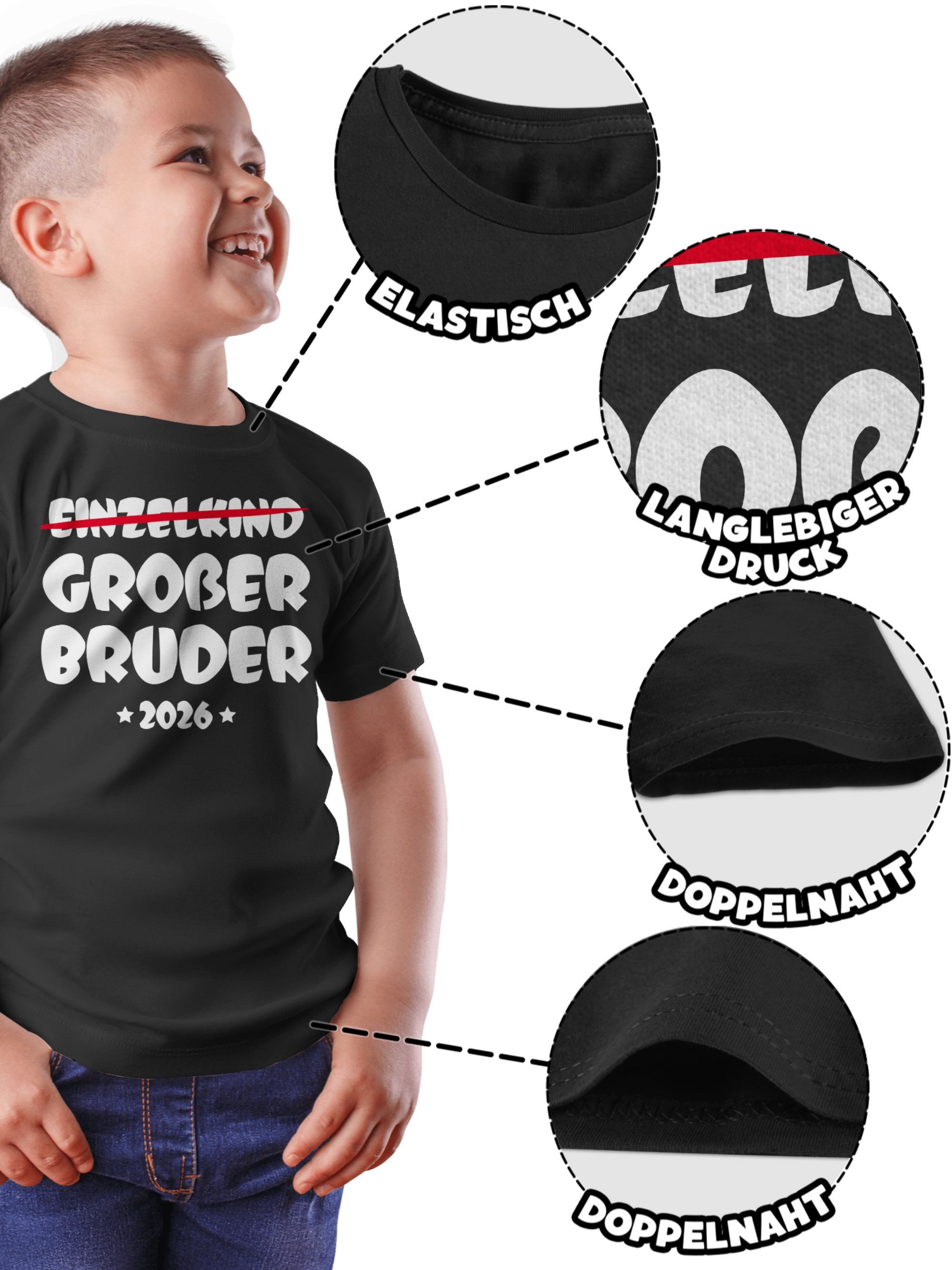 Shirtracer T-Shirt Einzelkind Großer Bruder 2026 (1-tlg) Großer Bruder