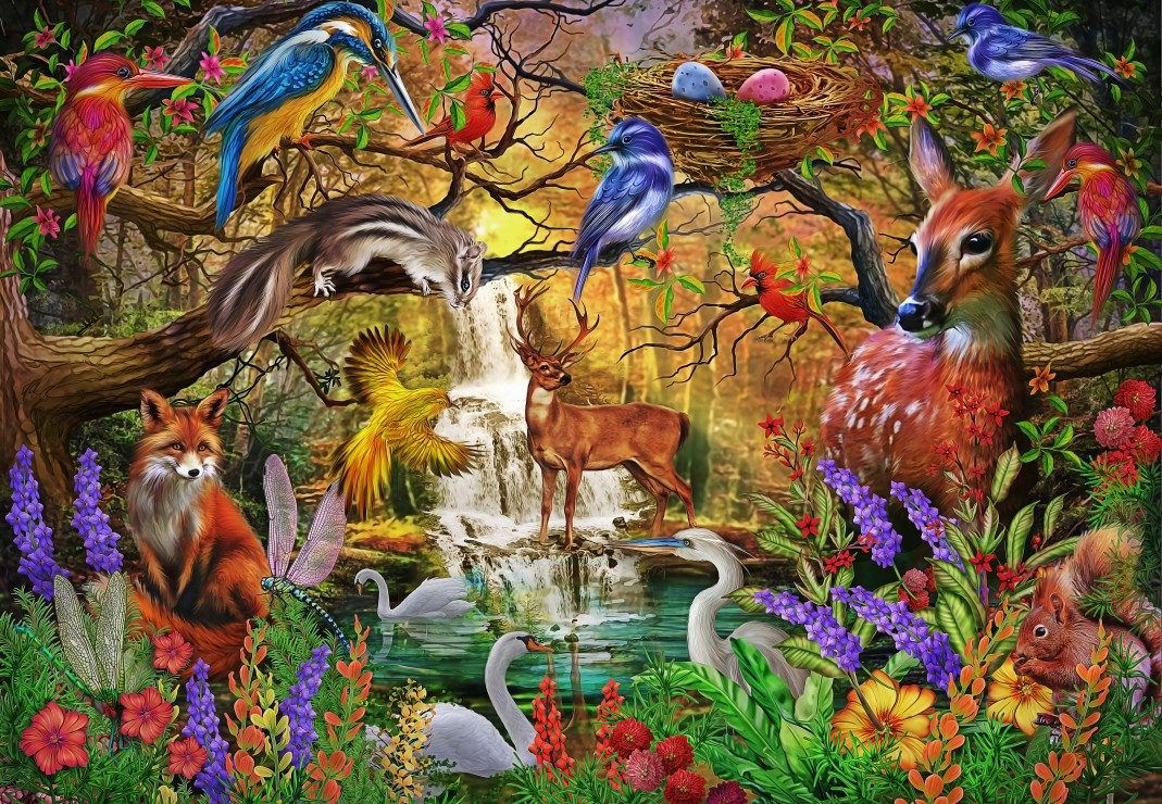 Bluebird Puzzle Puzzle Goldener Wald, Puzzleteile