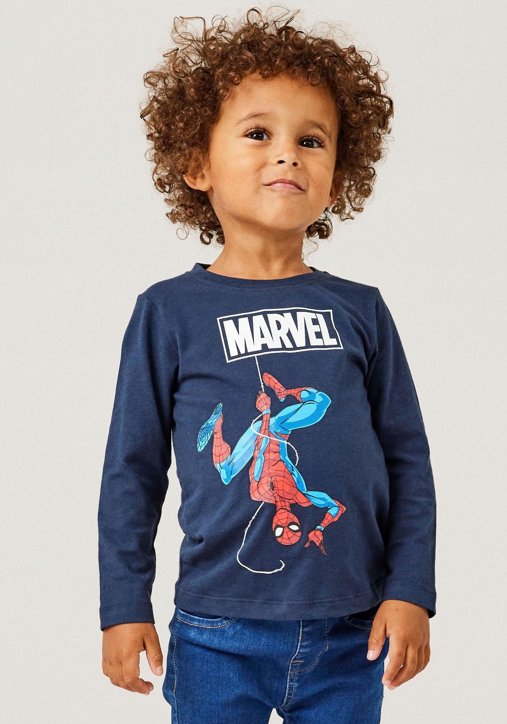 Name Langarmshirt MAR NMMNAZIR SPIDERMAN NOOS LS It Druck mit TOP Spiderman