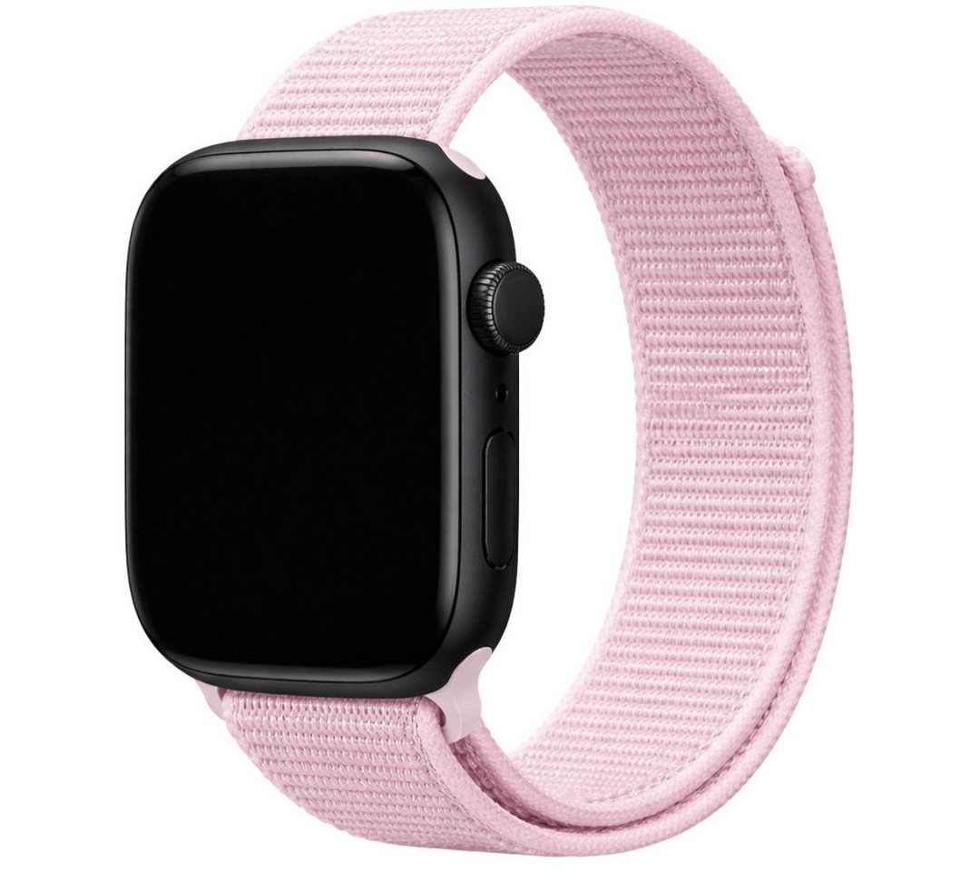 SmartUP Smartwatch-Armband für Apple Watch 11 10 9 8 7 6 5 4 3 2 SE Ultra Nylon Sport Ersatzband, kompatibel mit allen Apple Watch Modellen, atmungsaktives Nylon