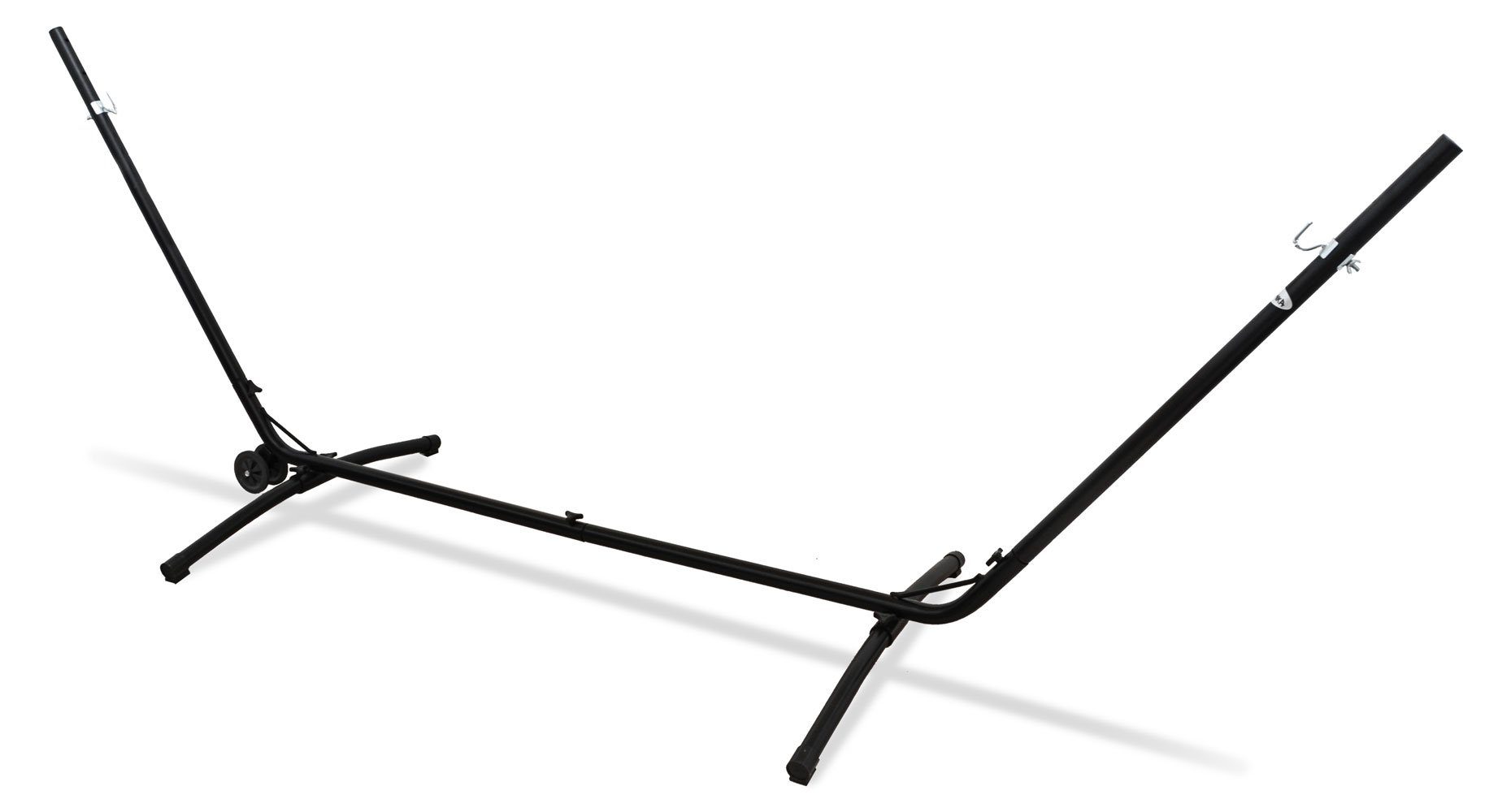 AMANKA Hängemattengestell 335 cm aus Stahl - Metallgestell für Stabhängematten bis 120 cm Breite, Hängematten Gestell bis 120 kg - Wetterfest für Garten und Terrasse