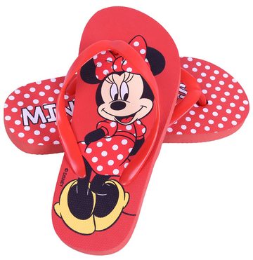 Sarcia.eu Rote Flip-Flops weiß getupft Minnie Mouse Disney 26-27 EU Badezehentrenner