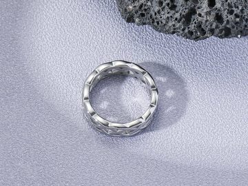 Eyecatcher Fingerring Silberfarbener Ring Keltisches Ketten Design, Ketten Design