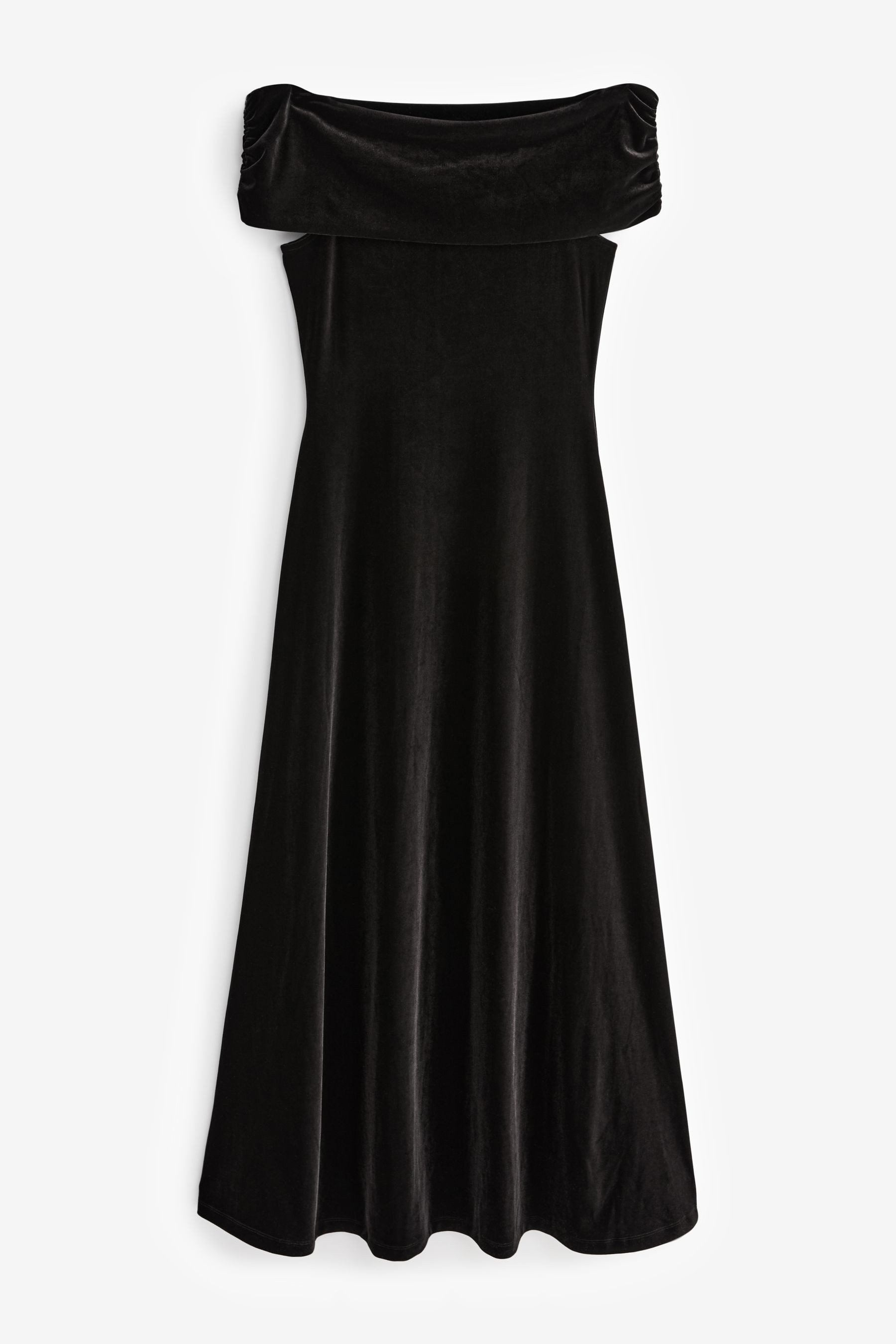 Next Maxikleid Schulterfreies Maxikleid aus Samt günstig online kaufen