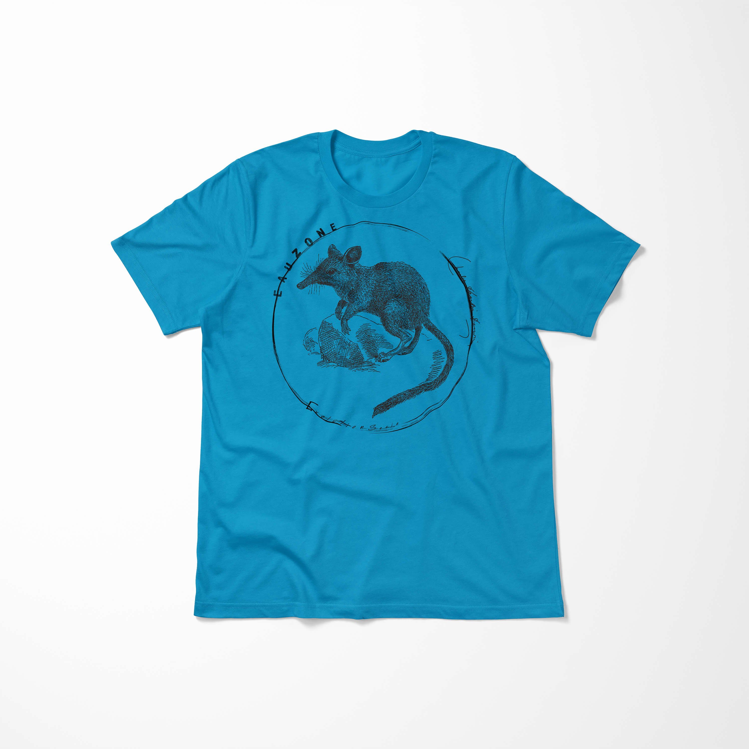 Art T-Shirt Evolution Springspitzmaus Herren Sinus T-Shirt Atoll